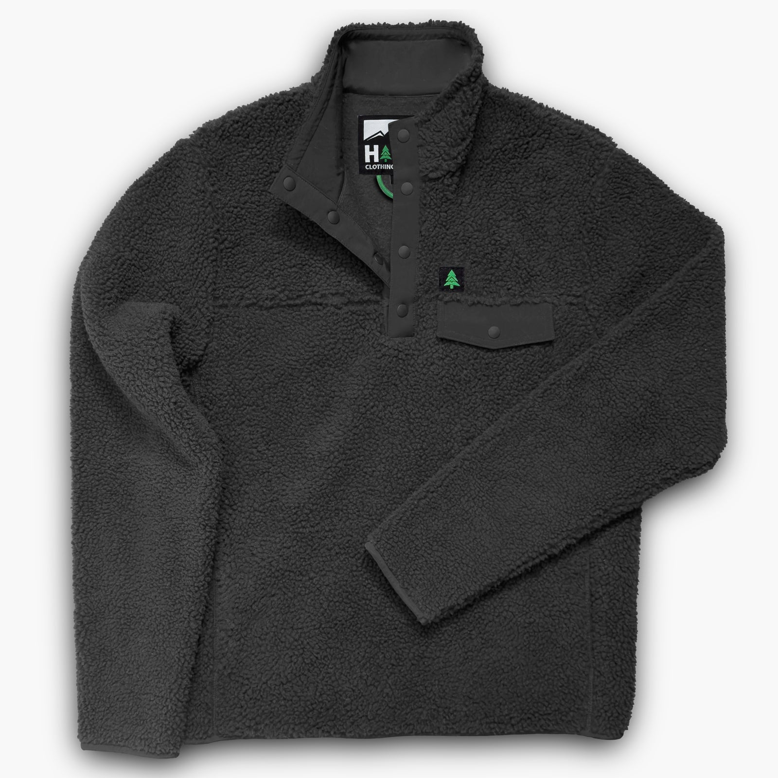 The Summit Quarter Snap Jacket W / Mountain Tree - The Happy Clothing Company