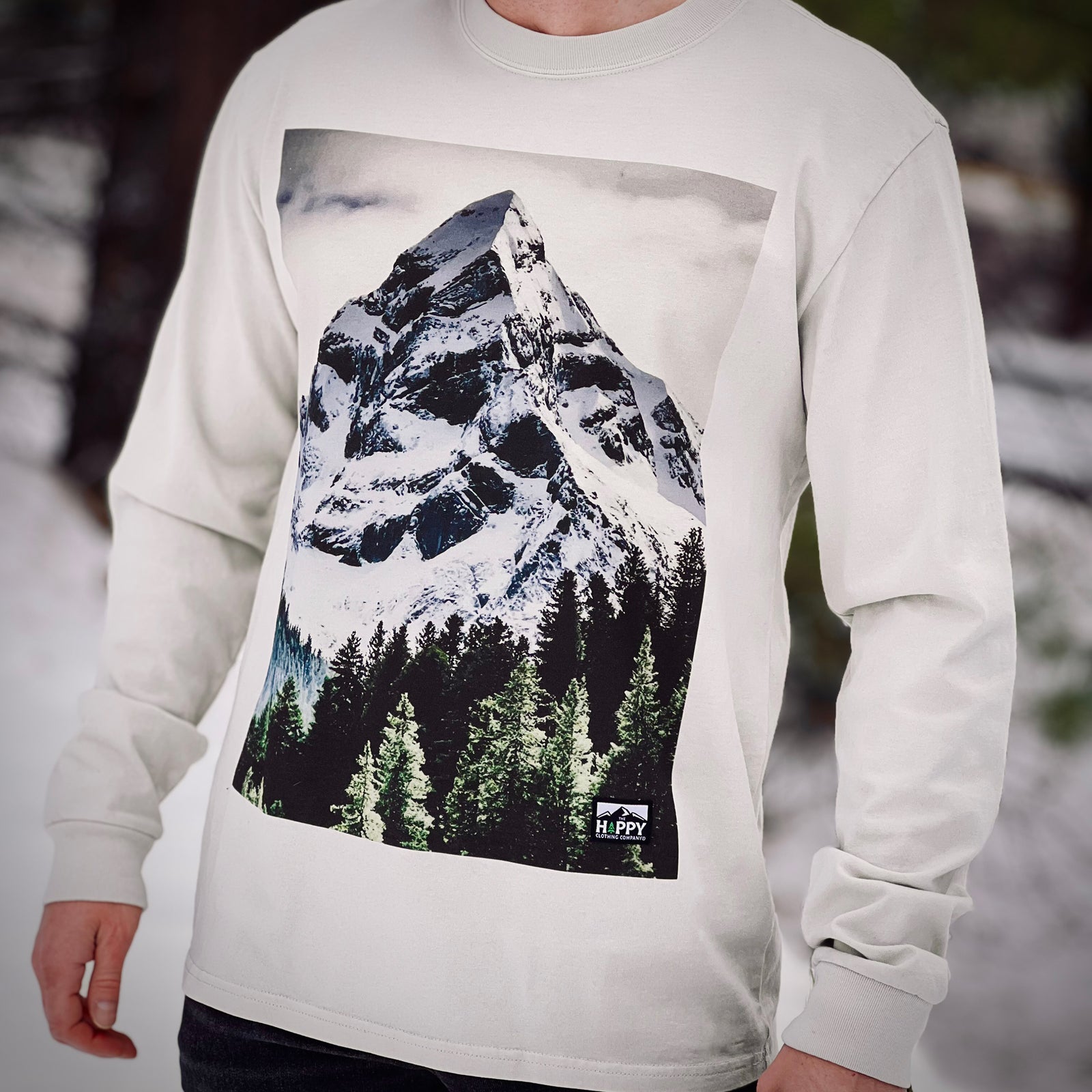 Peaks & Pines 'Vintage Long Sleeve' | Oversized Heavyweight | - The Happy Clothing Company