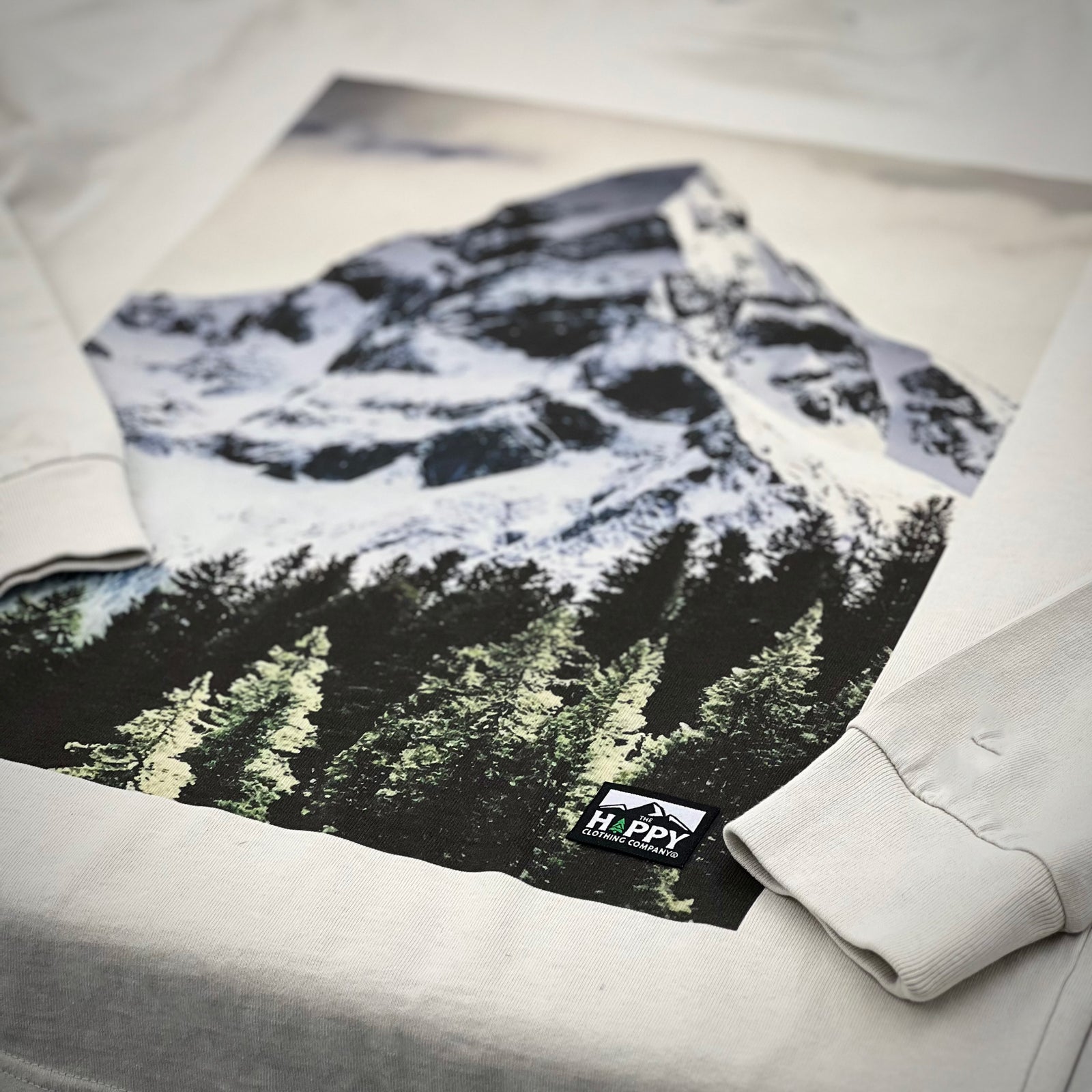 Peaks & Pines 'Vintage Long Sleeve' | Oversized Heavyweight | - The Happy Clothing Company