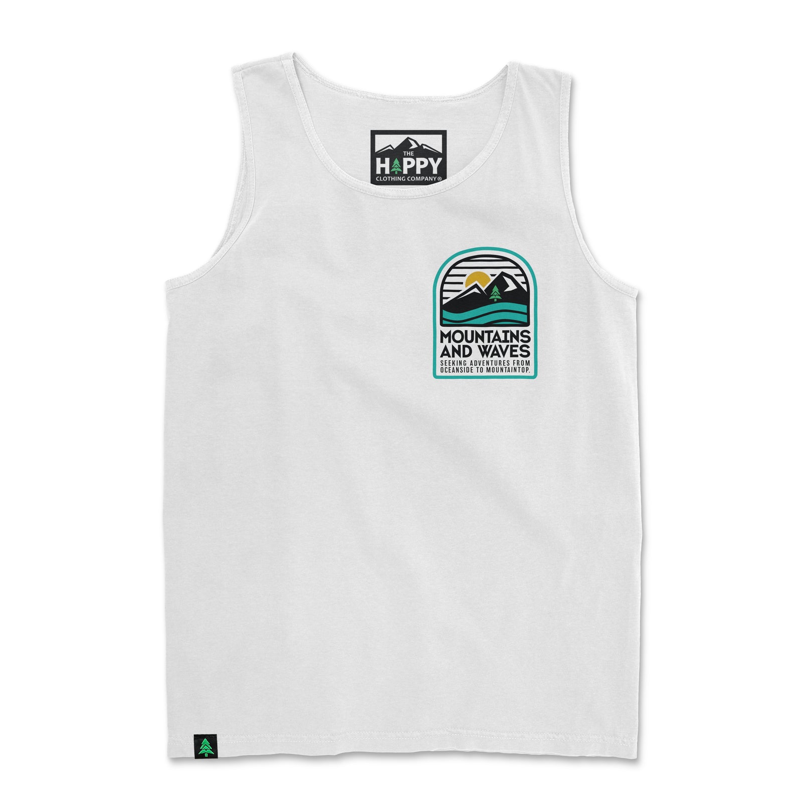 Mountains and Waves Nature-Dyed Tank - The Happy Clothing Company