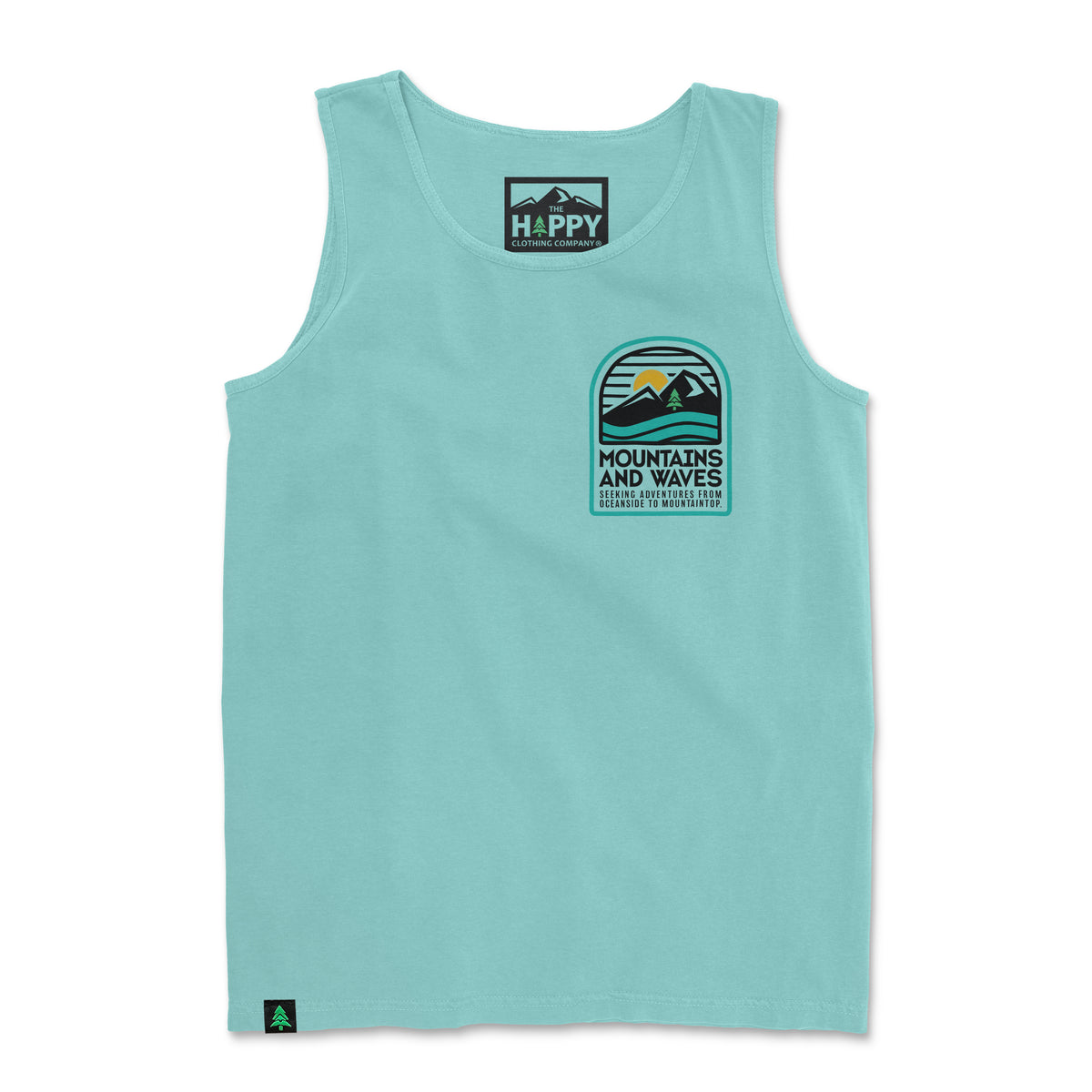 Mountains and Waves Nature-Dyed Tank - The Happy Clothing Company