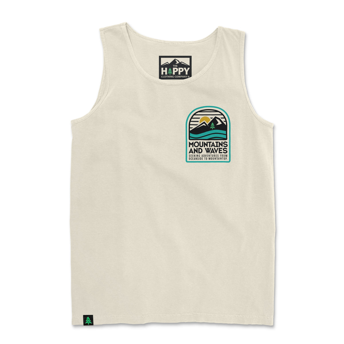 Mountains and Waves Nature-Dyed Tank - The Happy Clothing Company