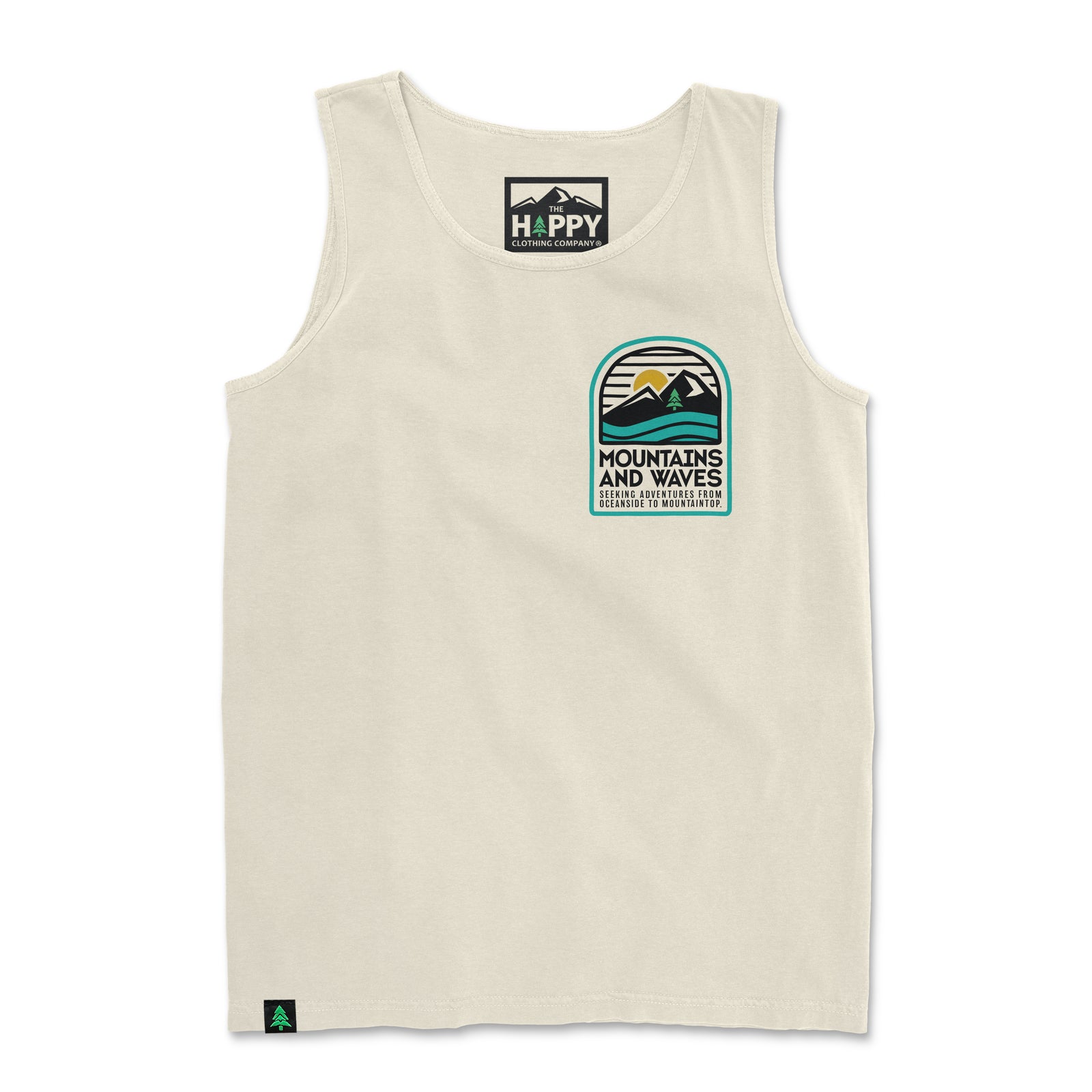 Mountains and Waves Nature-Dyed Tank - The Happy Clothing Company