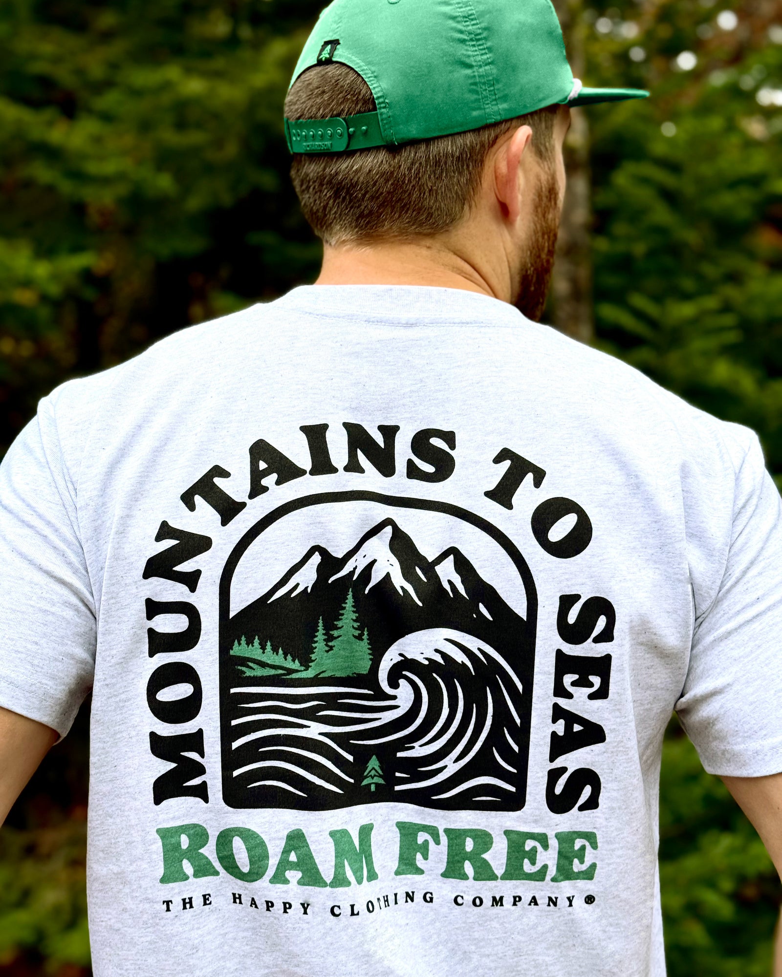 Mountains To Seas Back Print 'Lifestyle Tee' | Premium Heavyweight |