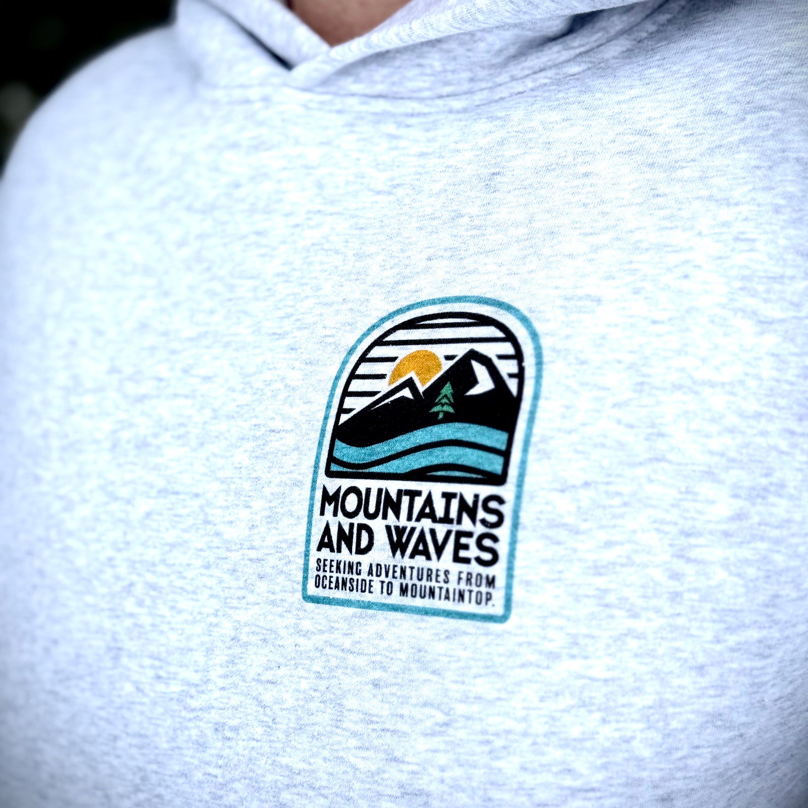 Mountains and Waves Unisex Relaxed Hoodie - The Happy Clothing Company
