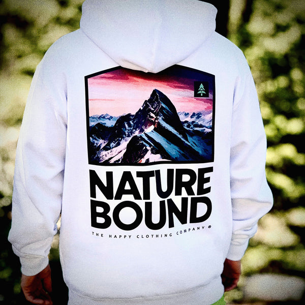 Nature Backs White Sweatshirt Back Nature Bound Heavyweight Hoodie