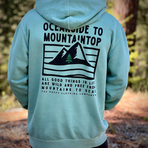 Oceanside To Mountaintop Nature-Dyed Unisex Hoodie