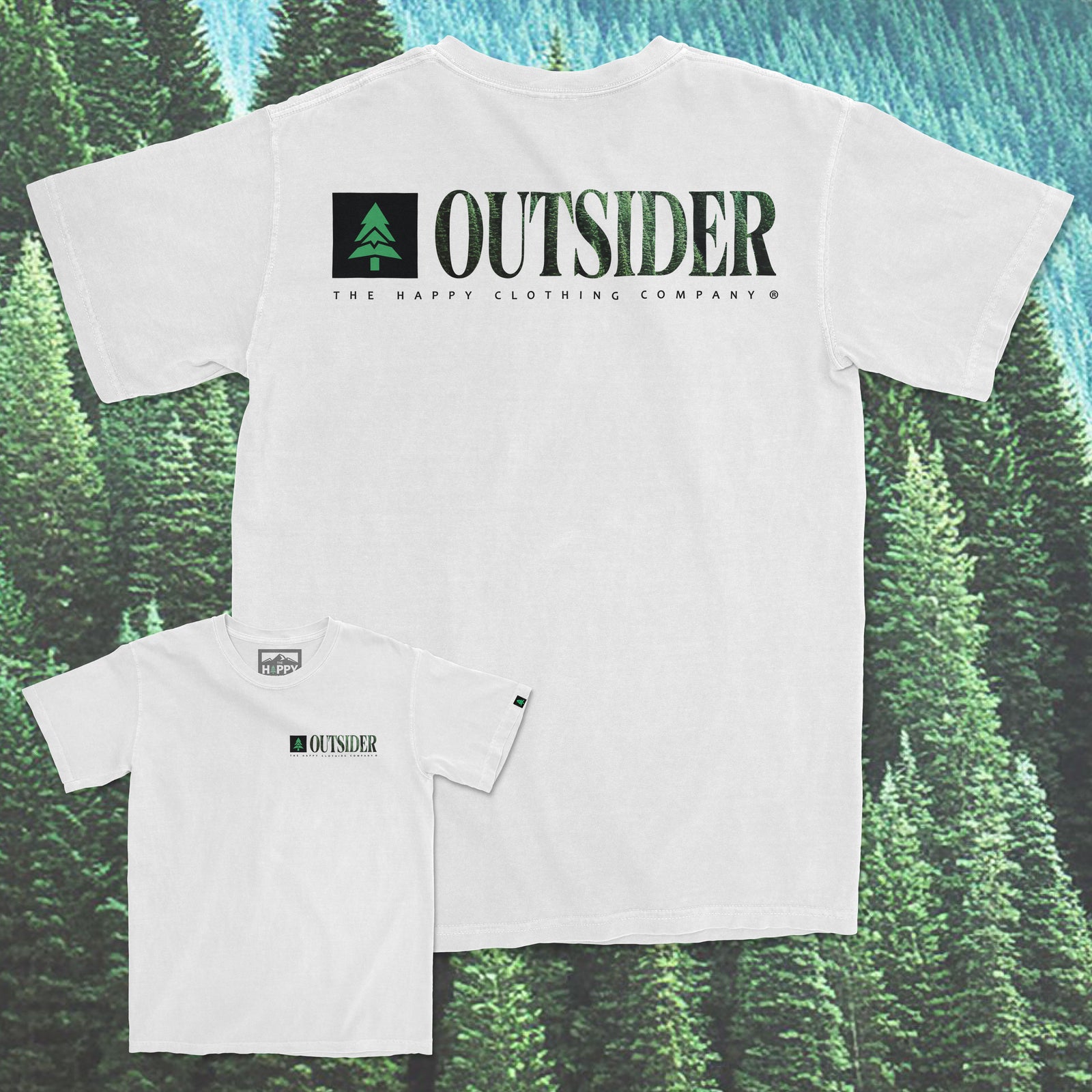 Outsider Vintage Tee | Oversized Heavyweight | - The Happy Clothing Company