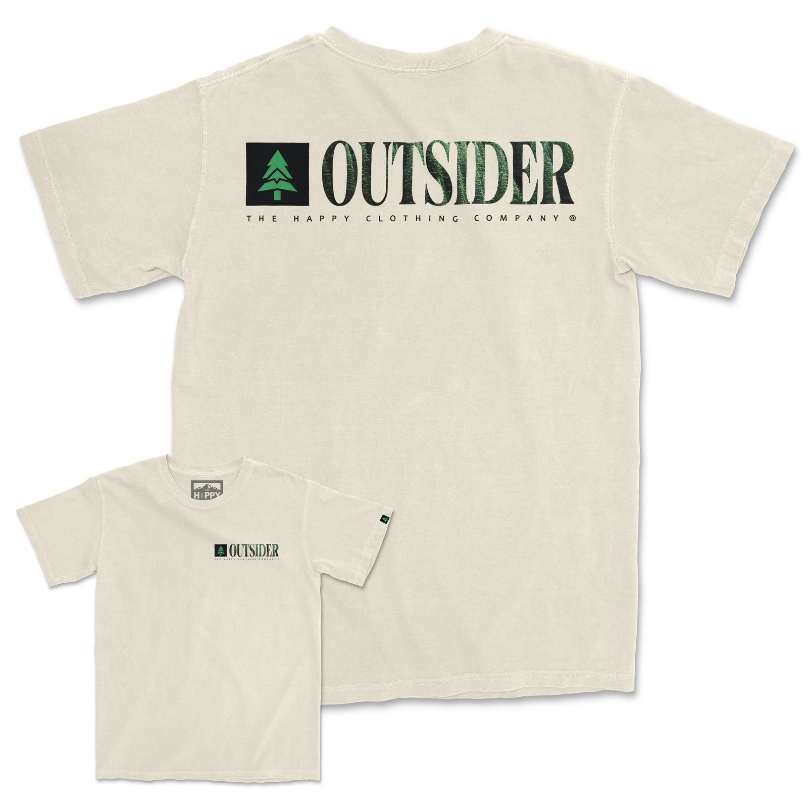 Outsider Vintage Tee | Oversized Heavyweight | - The Happy Clothing Company