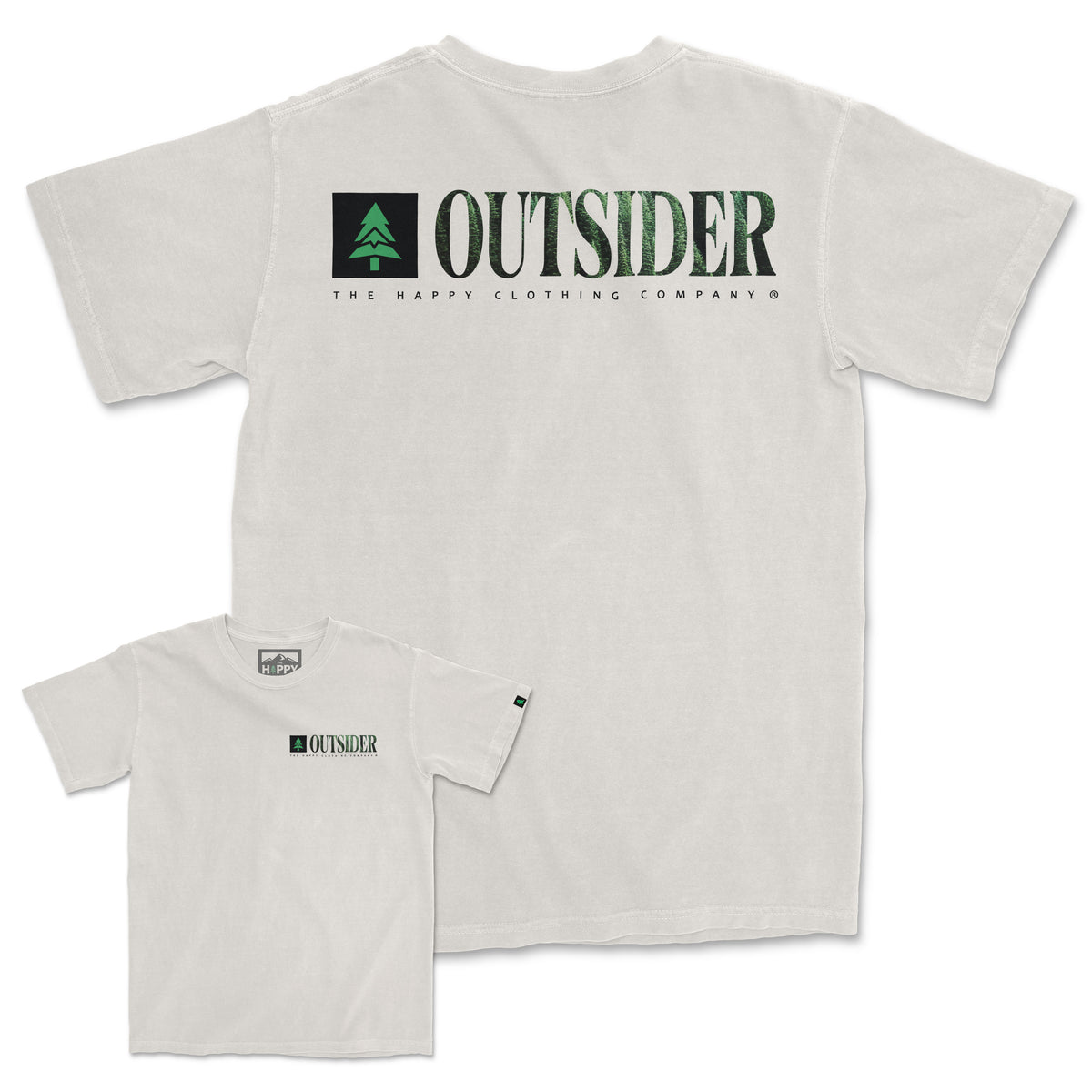 Outsider Vintage Tee | Oversized Heavyweight | - The Happy Clothing Company