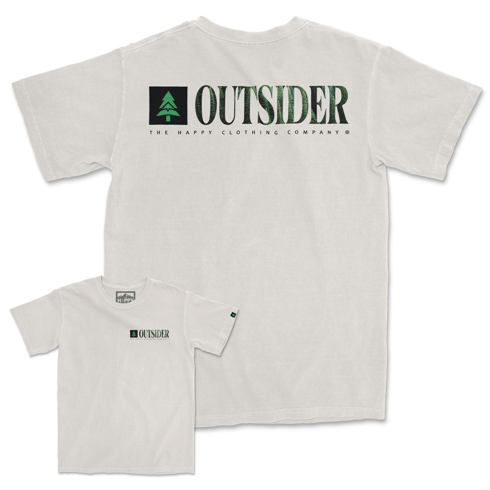 Outsider Vintage Tee | Oversized Heavyweight | - The Happy Clothing Company