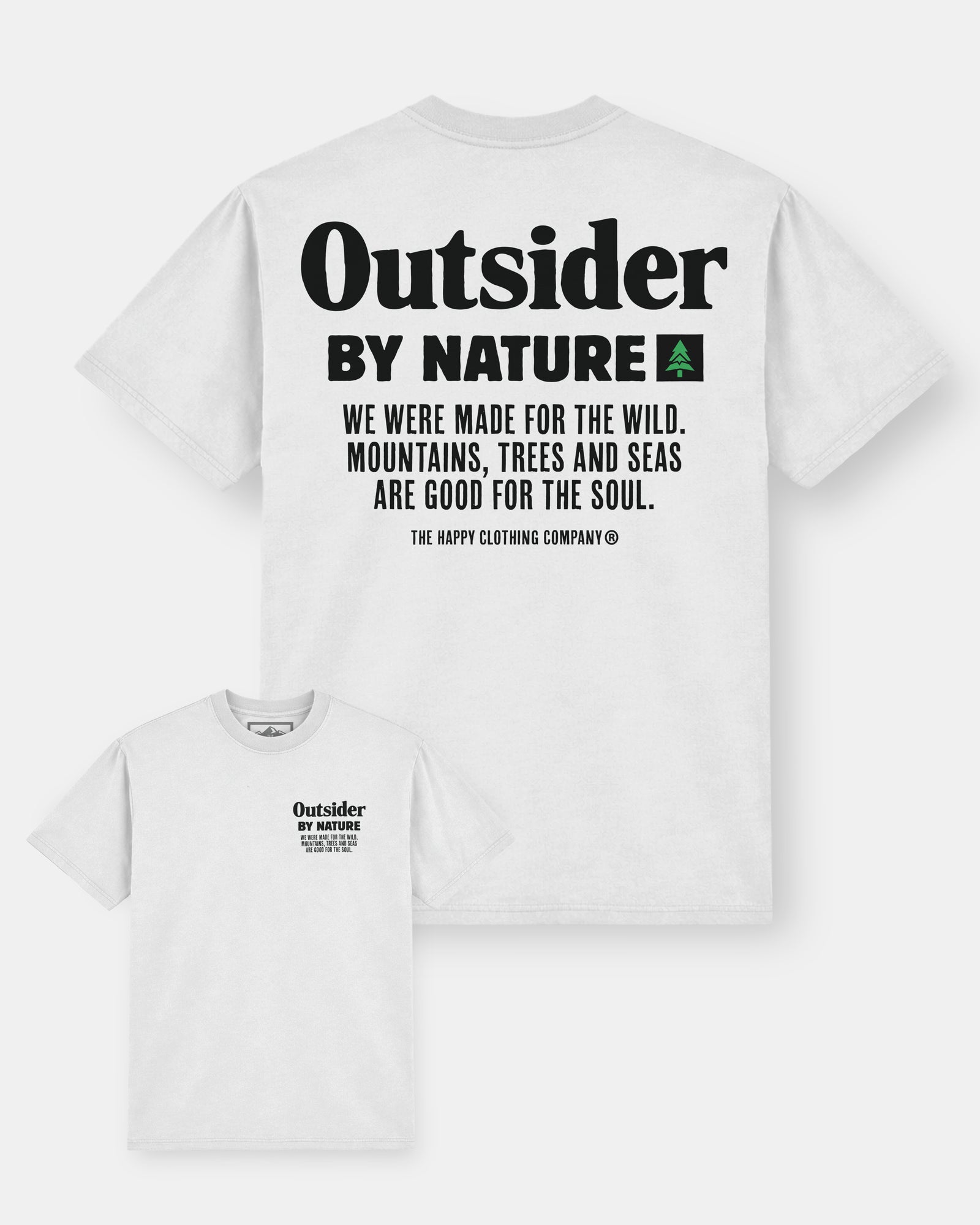 Outsider By Nature Vintage Oversized Tee - The Happy Clothing Company
