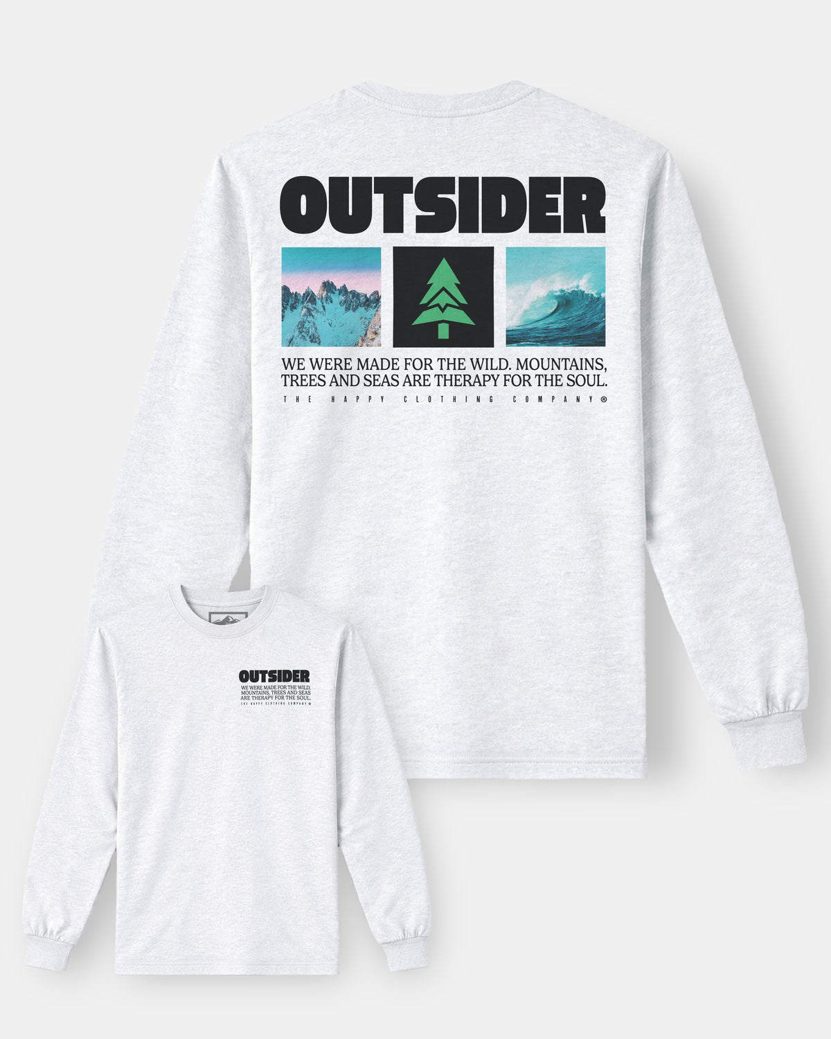 Outsider | Premium Heavyweight | Long Sleeve - The Happy Clothing Company