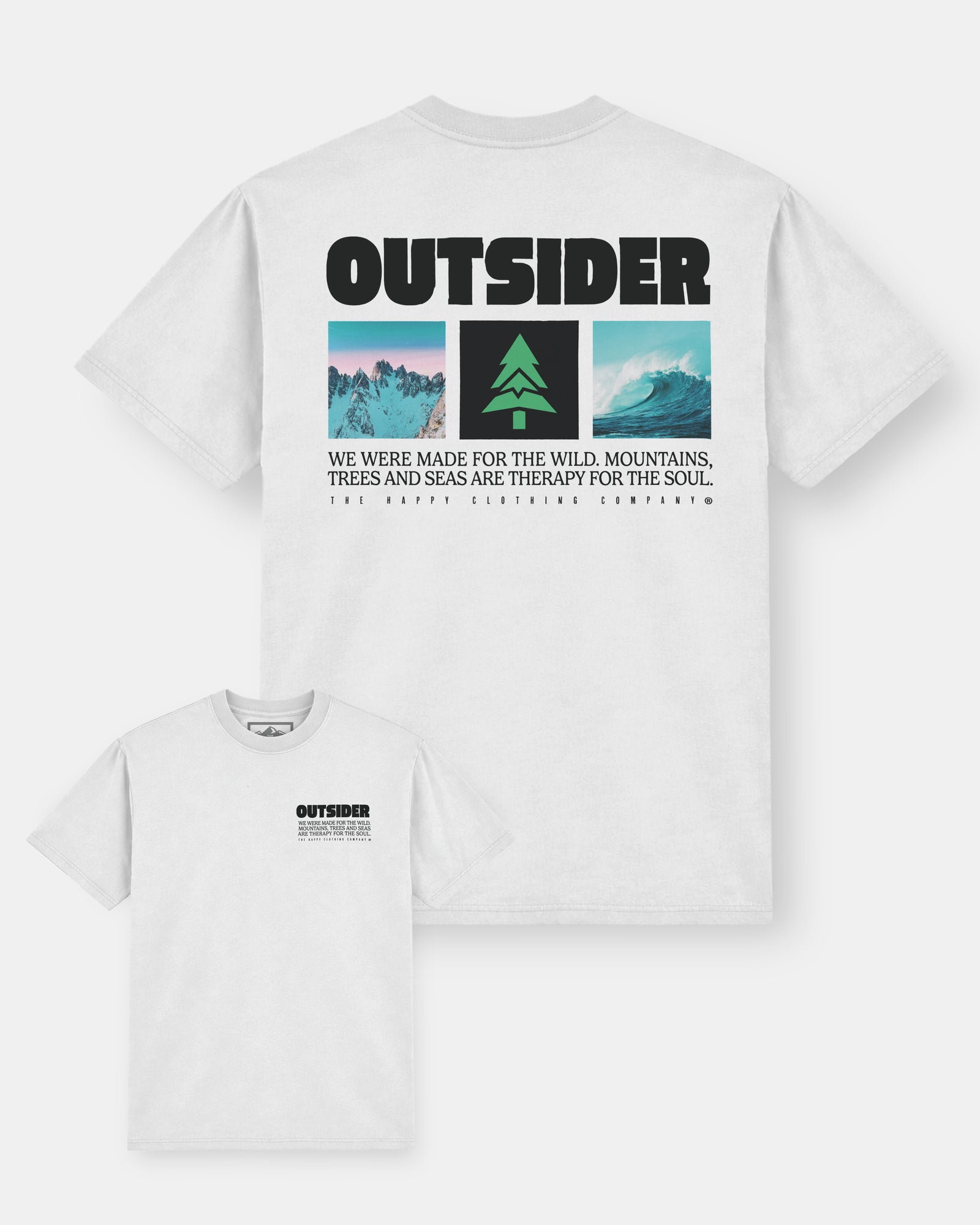 Outsider Vintage Oversized Tee - The Happy Clothing Company
