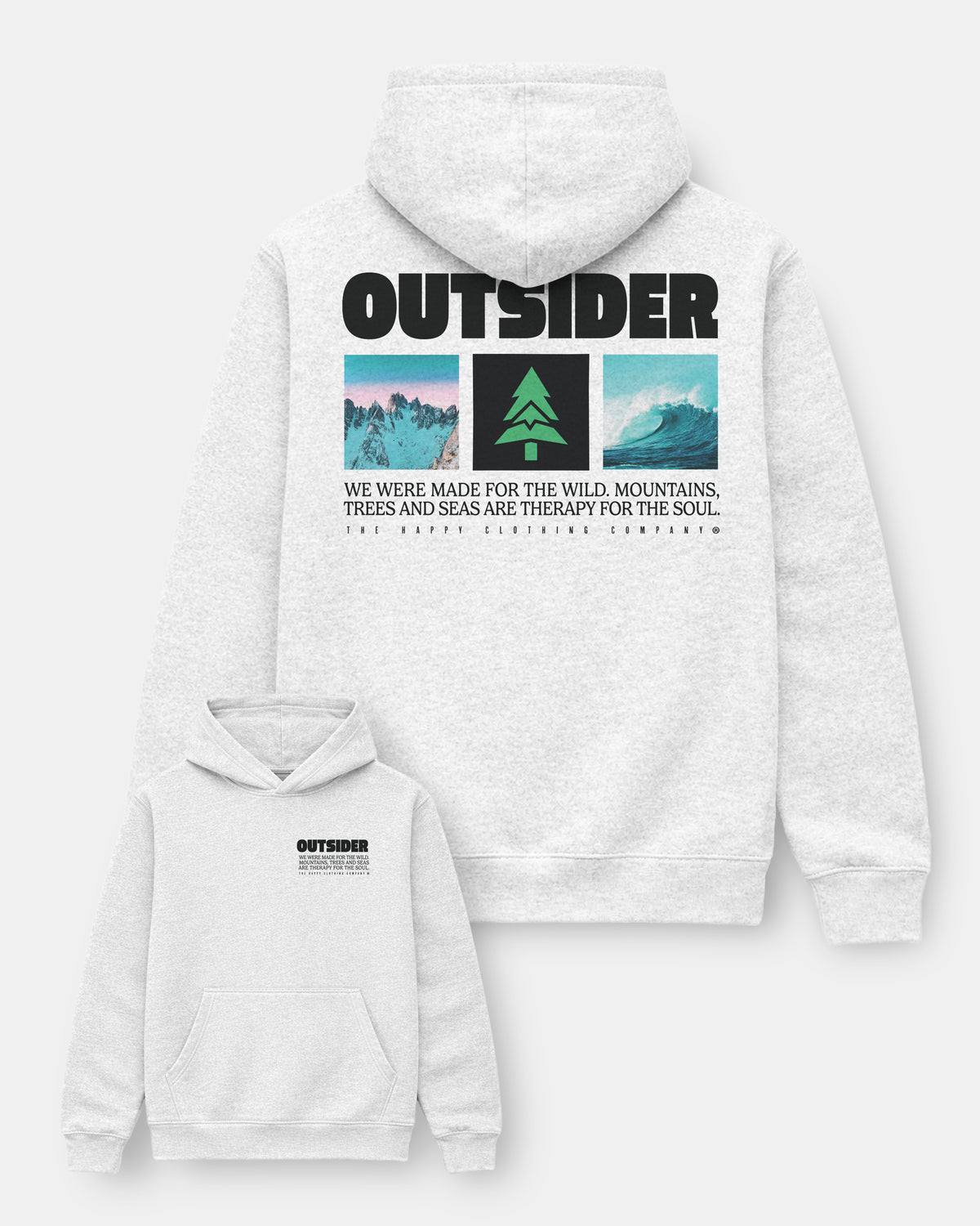 Outsider Unisex Relaxed Hoodie - The Happy Clothing Company