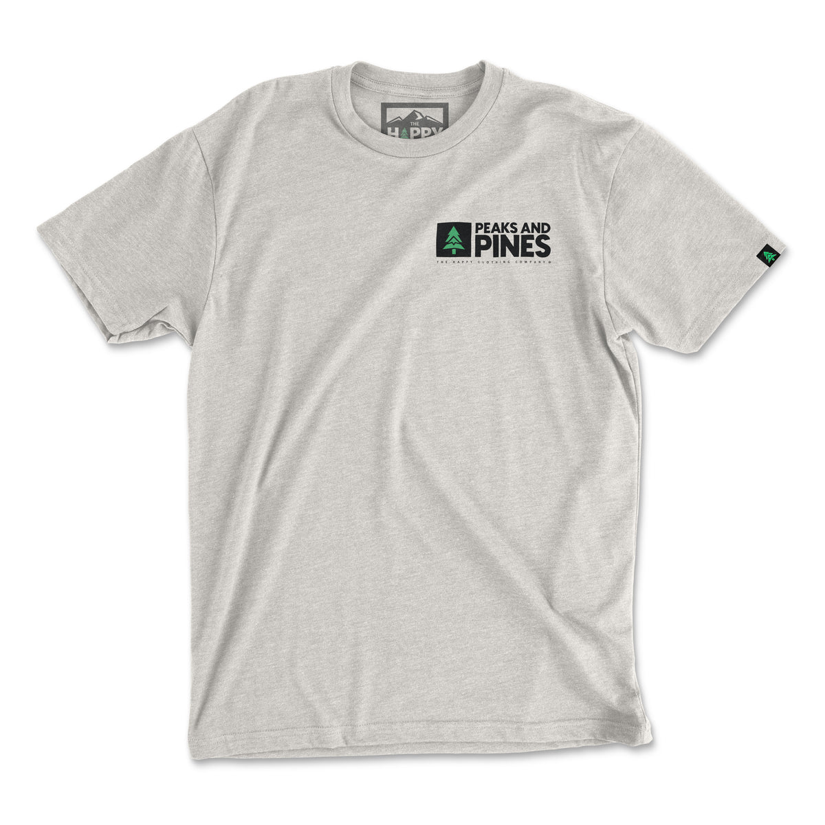 Peaks and Pines Back Print 'Explorer Tee' | Lightweight Blend | - The Happy Clothing Company