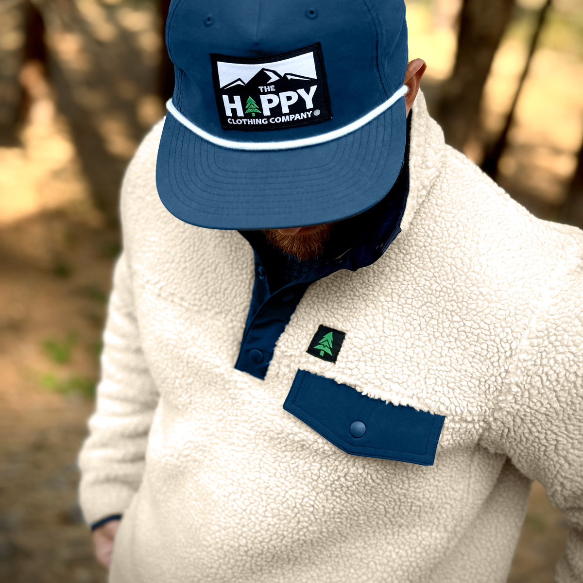 The Summit Quarter Snap Jacket W / Mountain Tree - The Happy Clothing Company