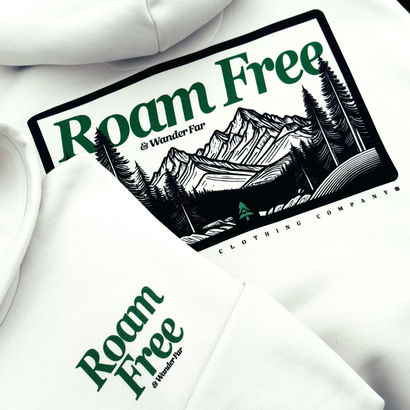 Roam Free & Wander Far Unisex Relaxed Hoodie - The Happy Clothing Company
