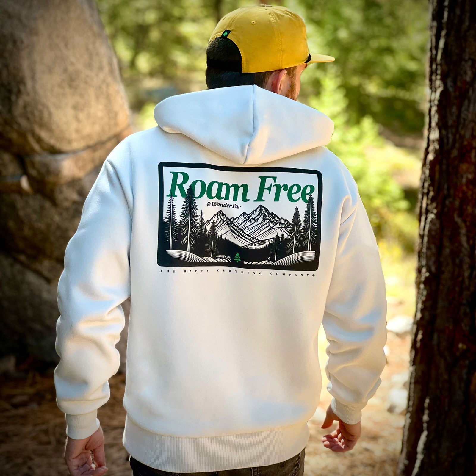 Roam Free & Wander Far Unisex Relaxed Hoodie - The Happy Clothing Company