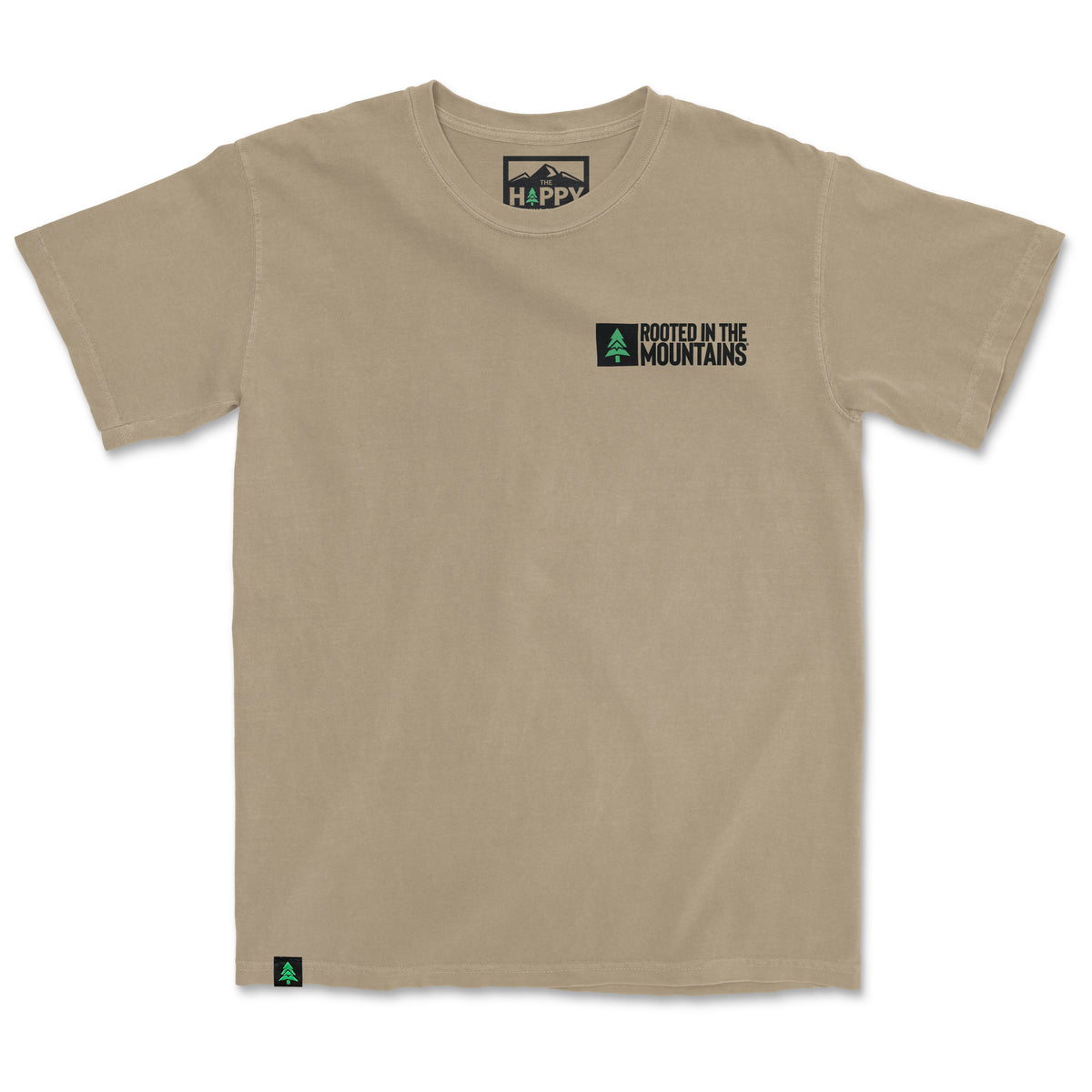 Rooted In The Mountains Nature-Dyed Tee - The Happy Clothing Company