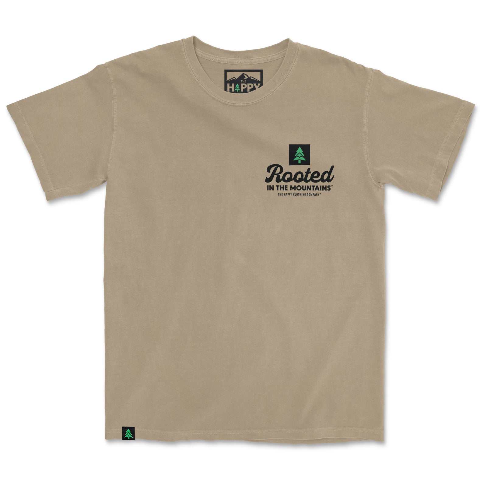 Rooted In The Mountains Nature-Dyed Tee - The Happy Clothing Company