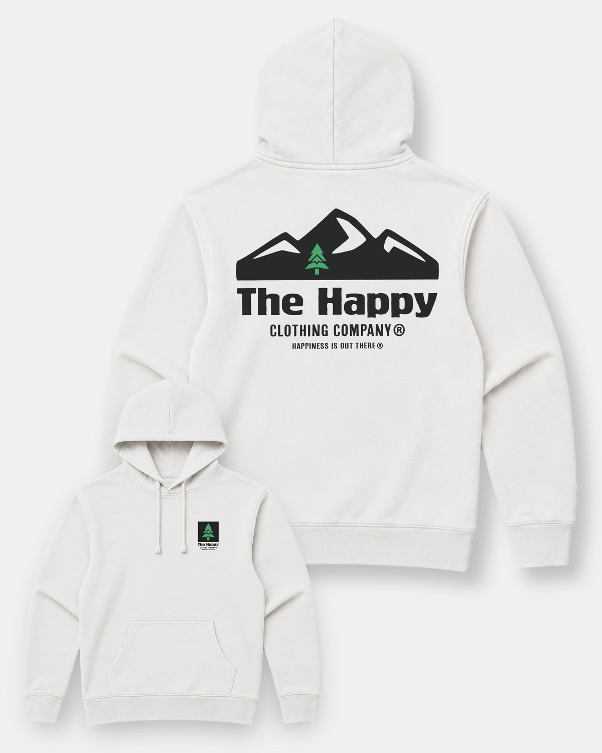 Logo Mountain Range Nature-Dyed Unisex Hoodie