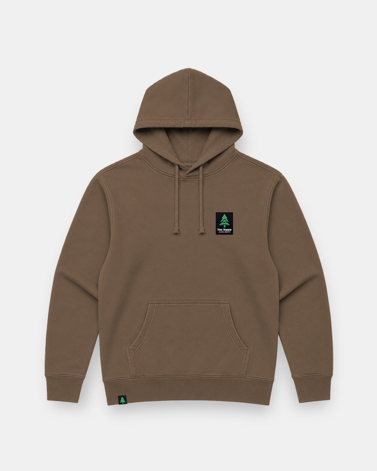 Mountain-Tree Happy Co. Label Nature-Dyed Unisex Hoodie