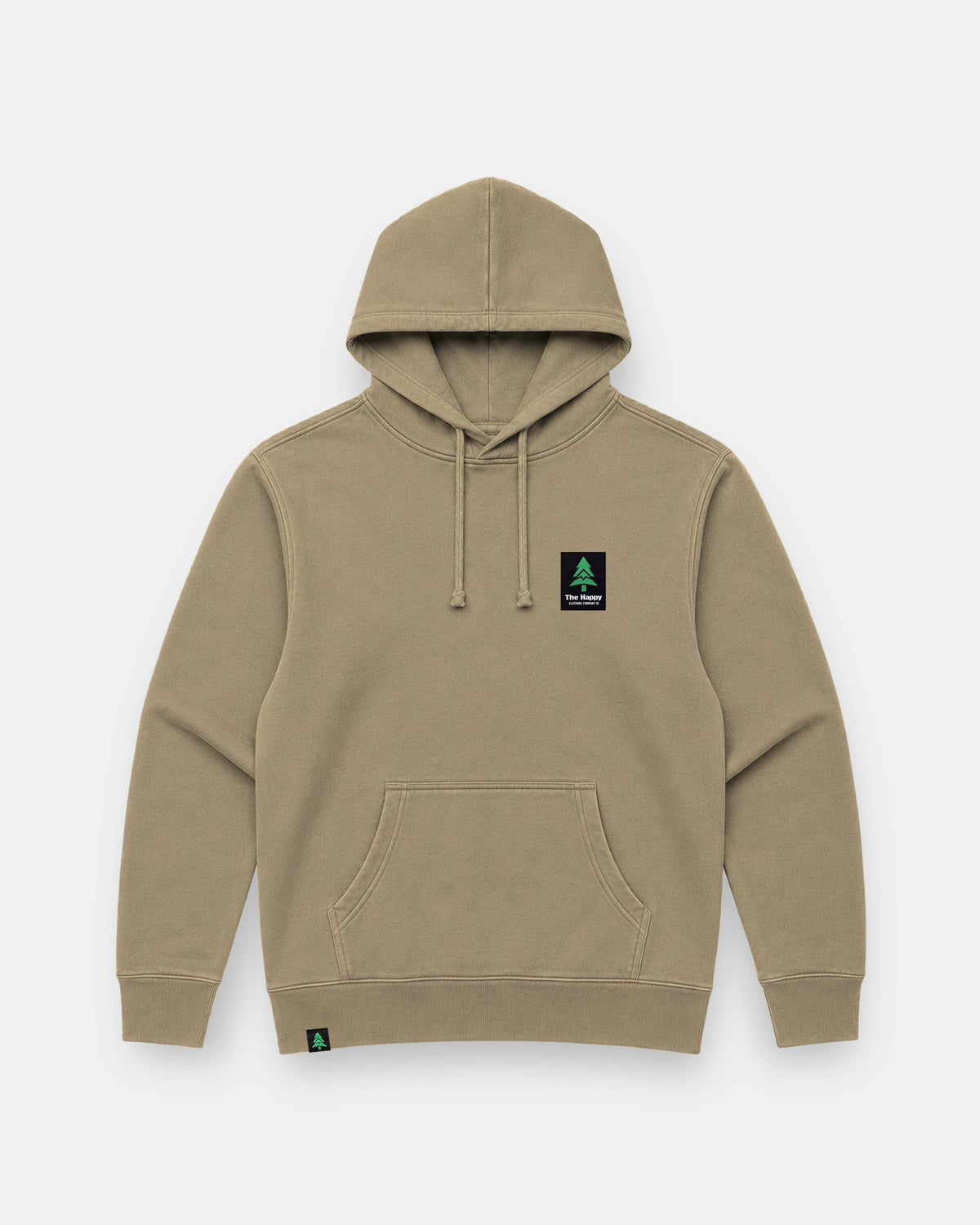 Mountain-Tree Happy Co. Label Nature-Dyed Unisex Hoodie