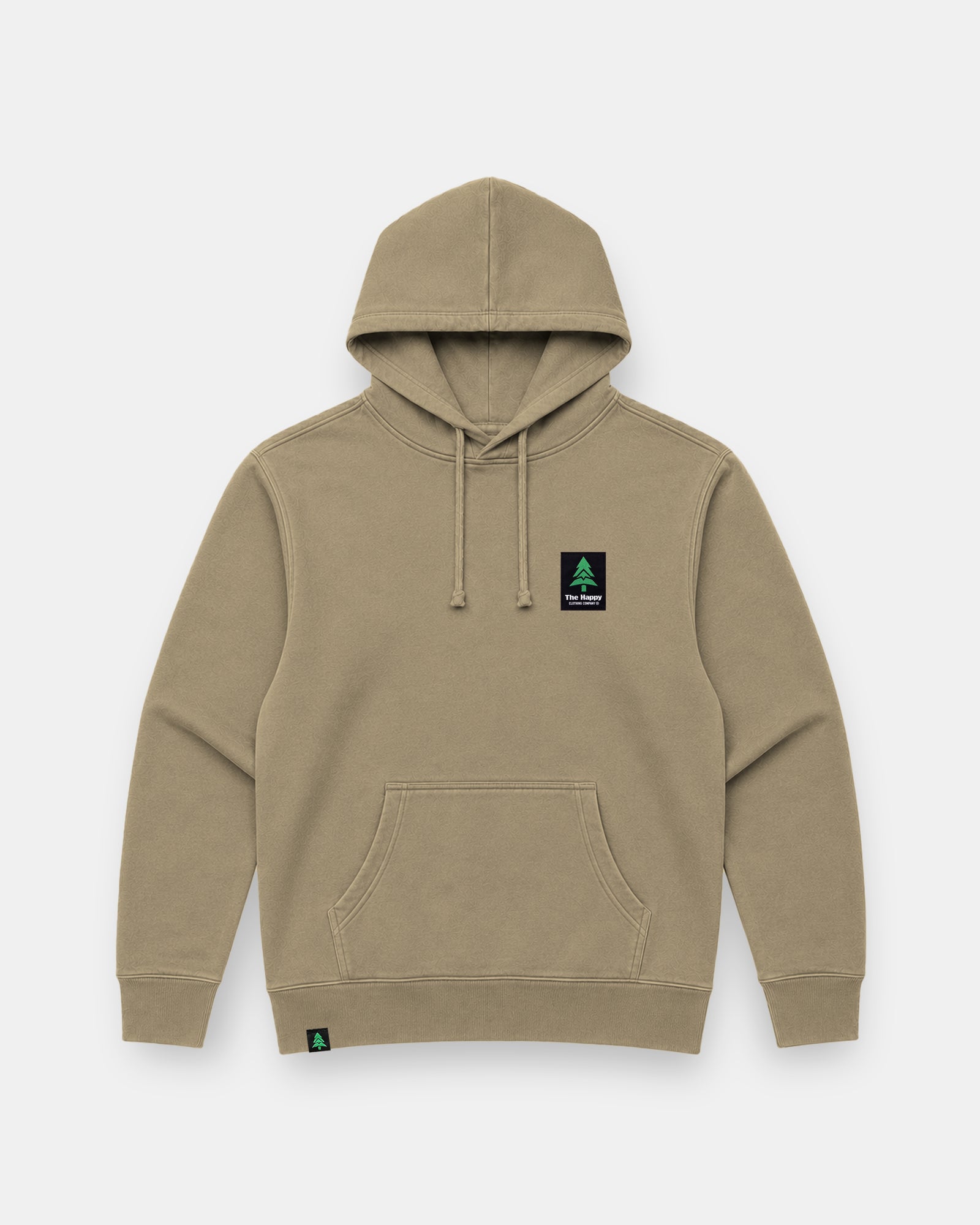 Mountain-Tree Happy Co. Label Nature-Dyed Unisex Hoodie