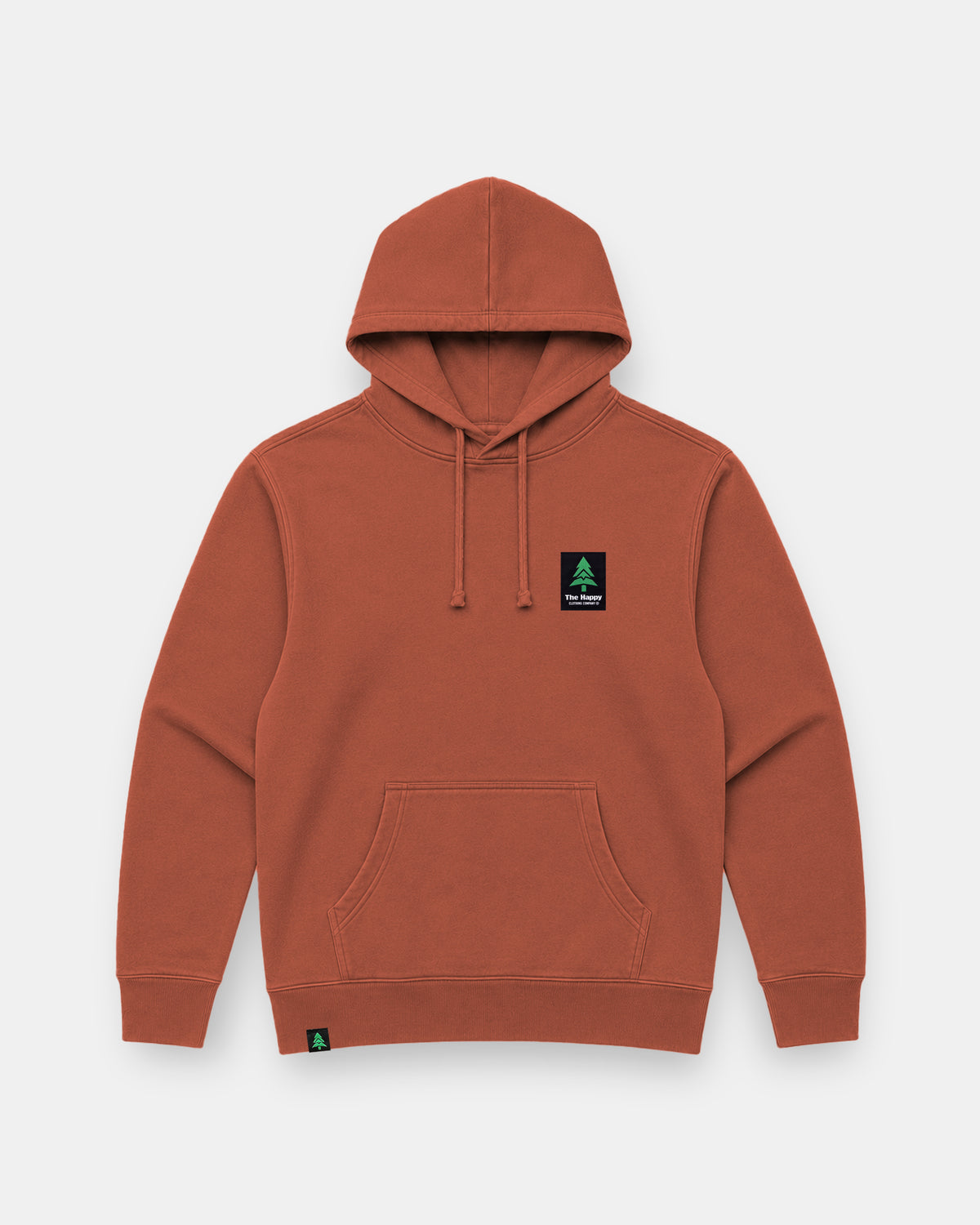 Mountain-Tree Happy Co. Label Nature-Dyed Unisex Hoodie