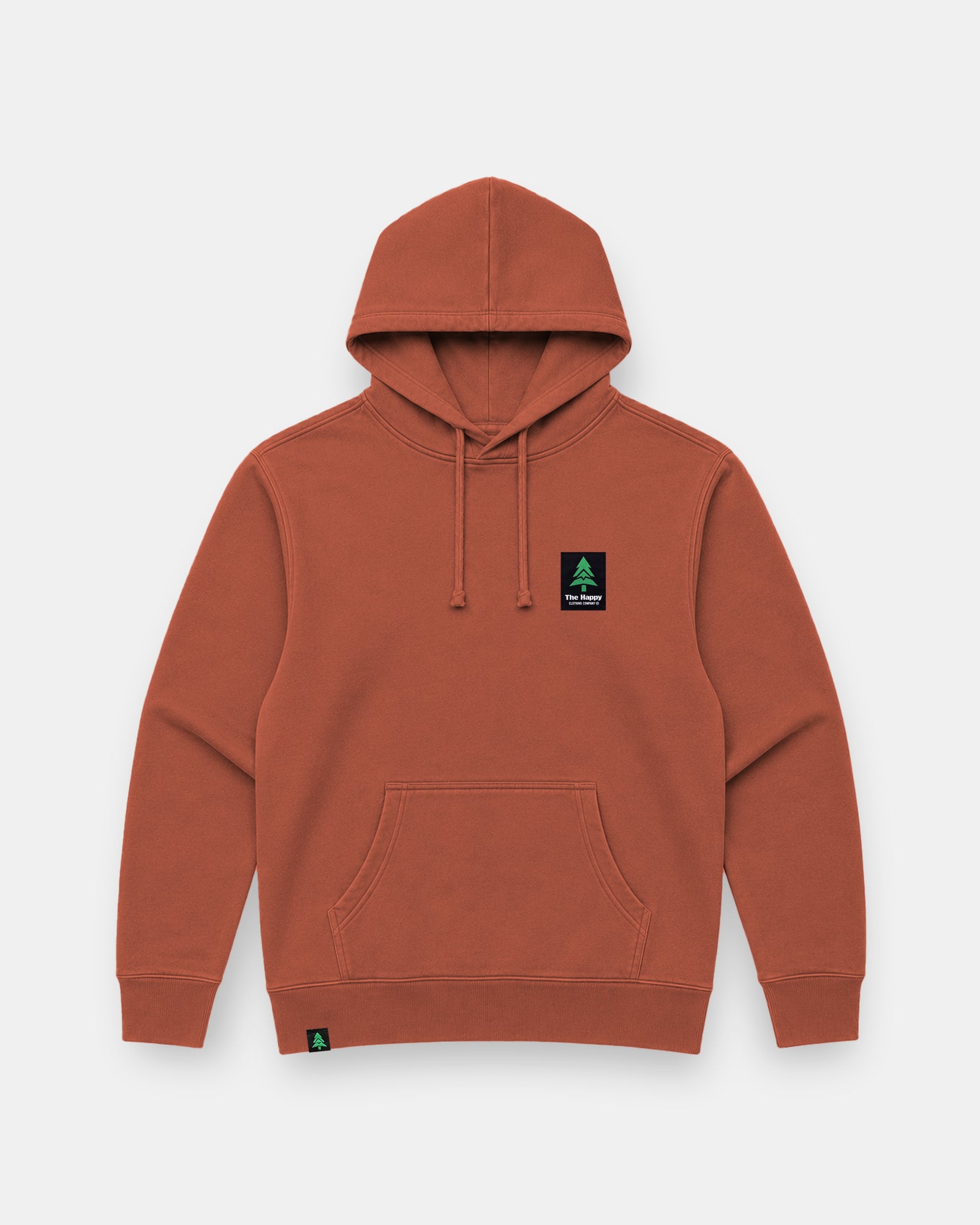 Mountain-Tree Happy Co. Label Nature-Dyed Unisex Hoodie