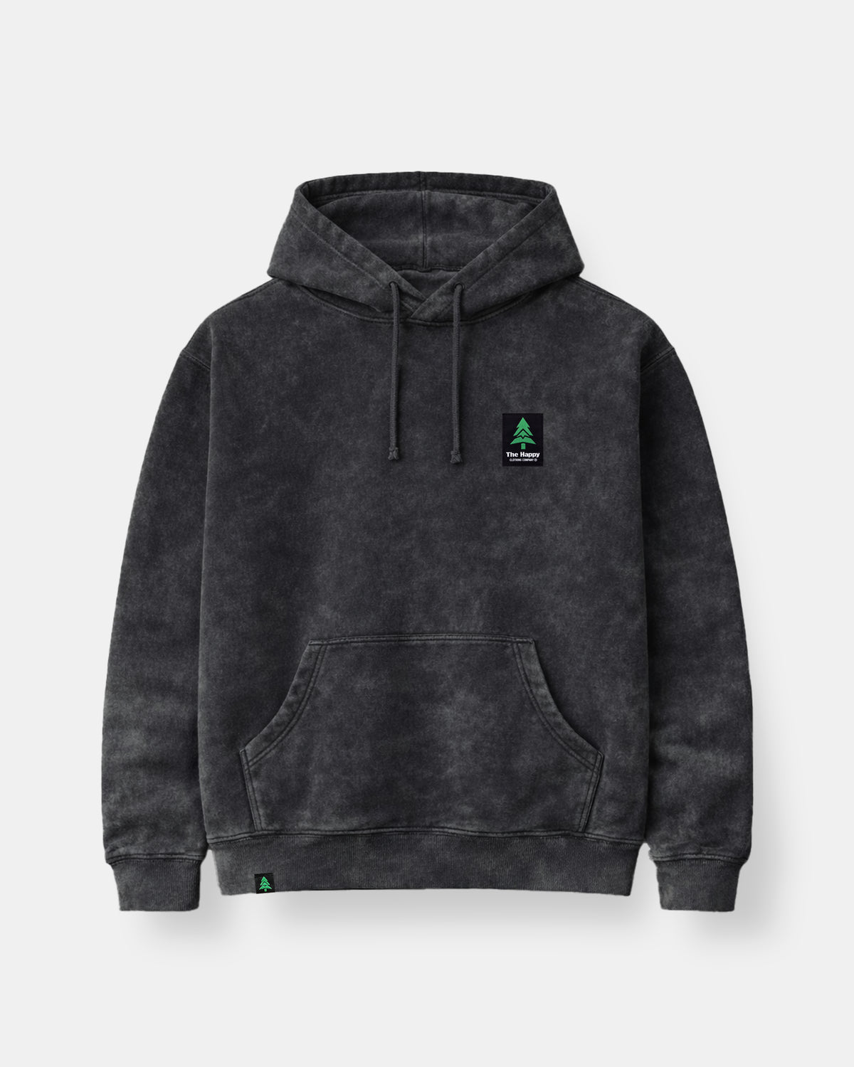 Mineral Wash Hoodie w / Mountain-Tree Happy Co. Label