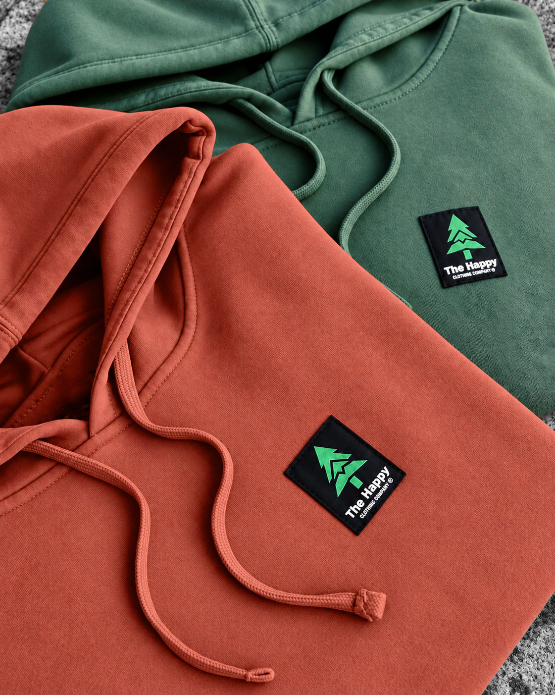 Mountain-Tree Happy Co. Label Nature-Dyed Unisex Hoodie