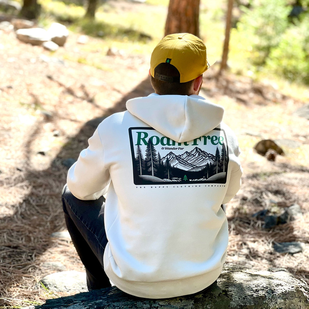 Roam Free & Wander Far Unisex Relaxed Hoodie - The Happy Clothing Company