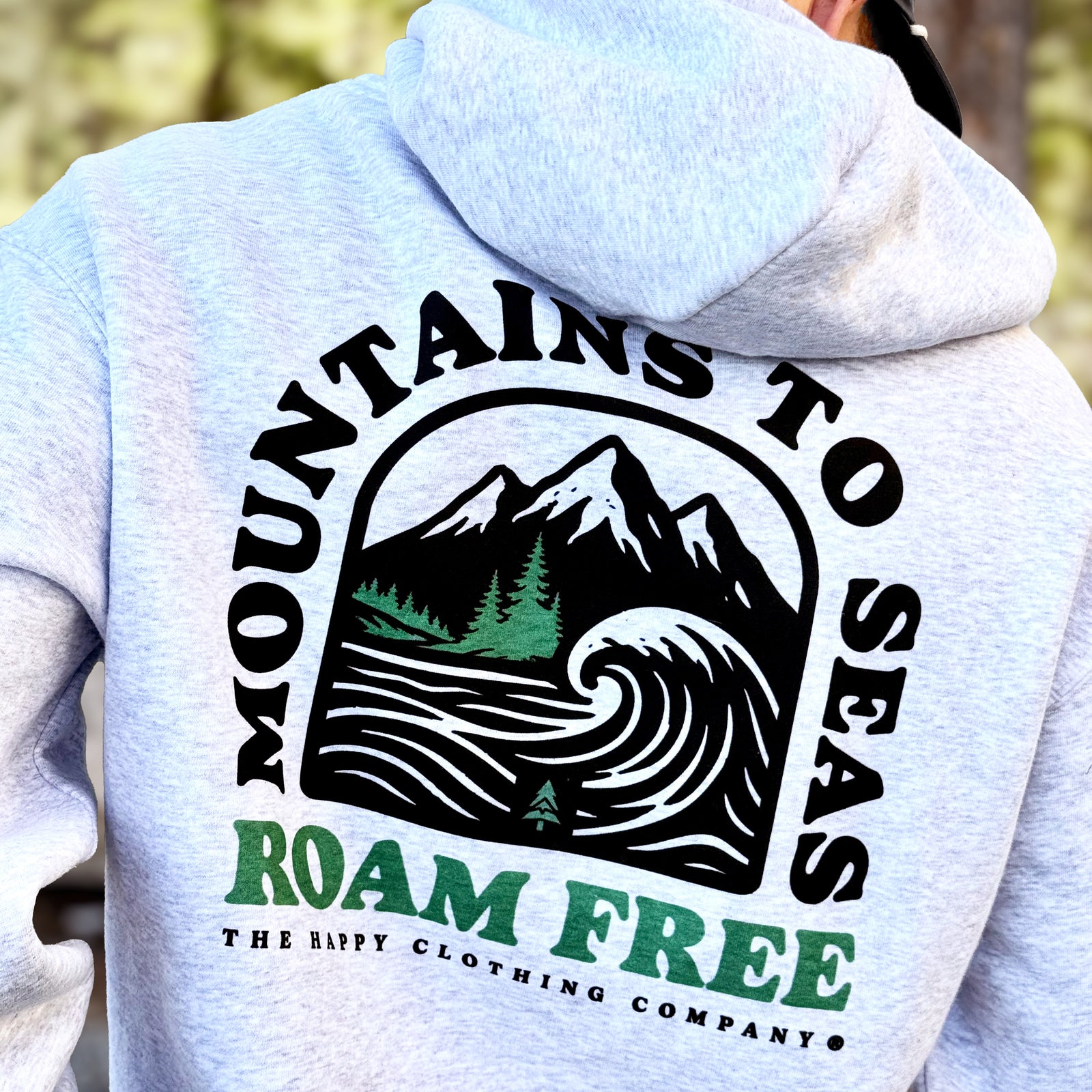 Mountains To Seas Unisex Relaxed Hoodie - The Happy Clothing Company