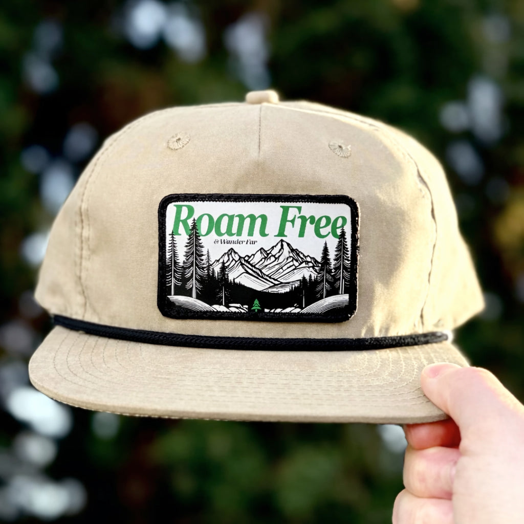 Roam Free & Wander Far Vintage Trail Cap - The Happy Clothing Company