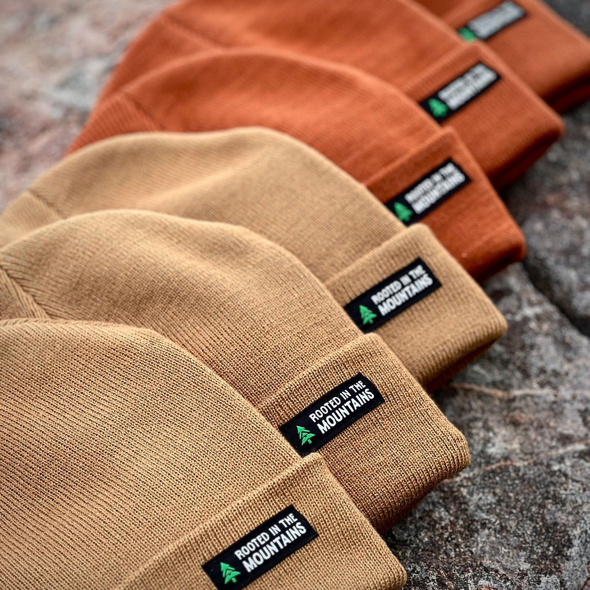 Rooted In The Mountains Cuffed Beanie - The Happy Clothing Company