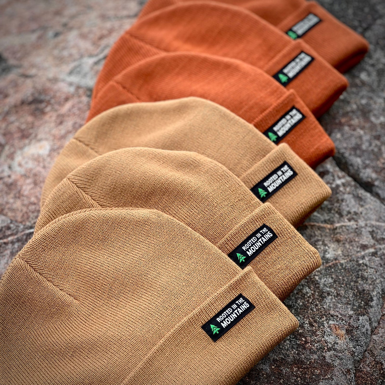 Rooted In The Mountains Cuffed Beanie - The Happy Clothing Company