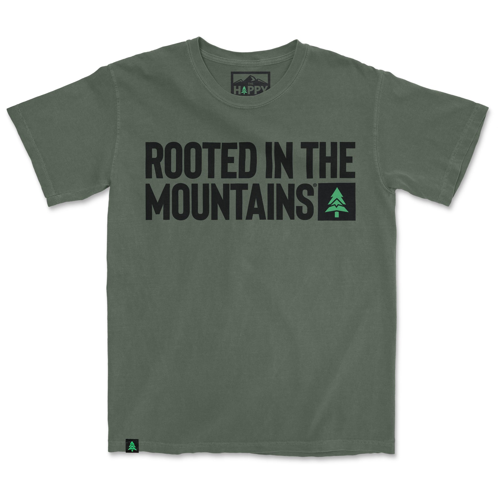 Rooted In The Mountains Nature-Dyed Tee - The Happy Clothing Company