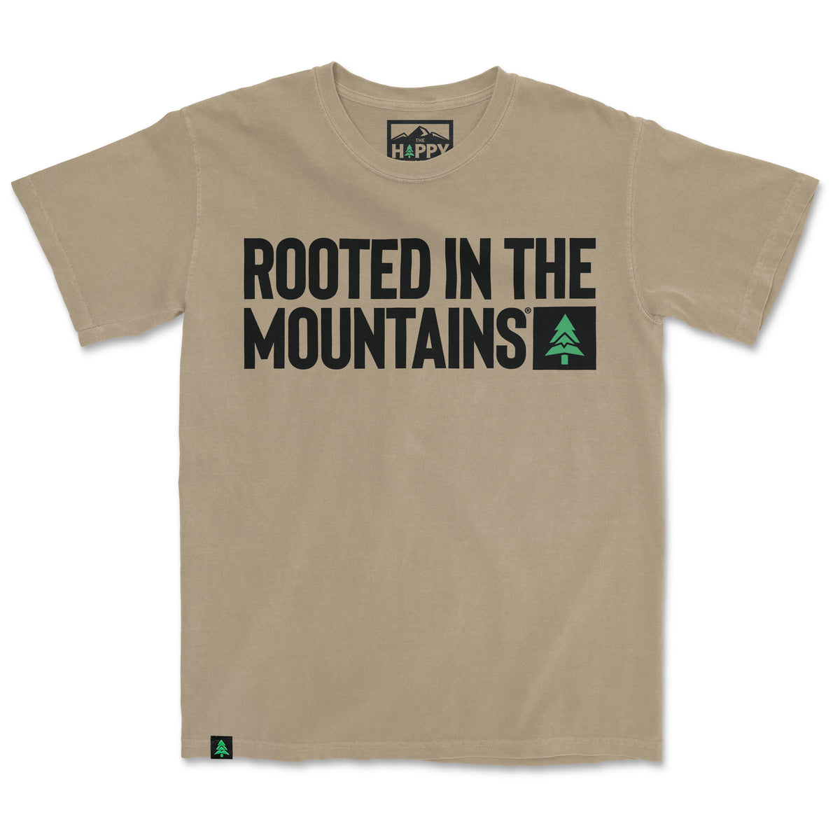 Rooted In The Mountains Nature-Dyed Tee - The Happy Clothing Company