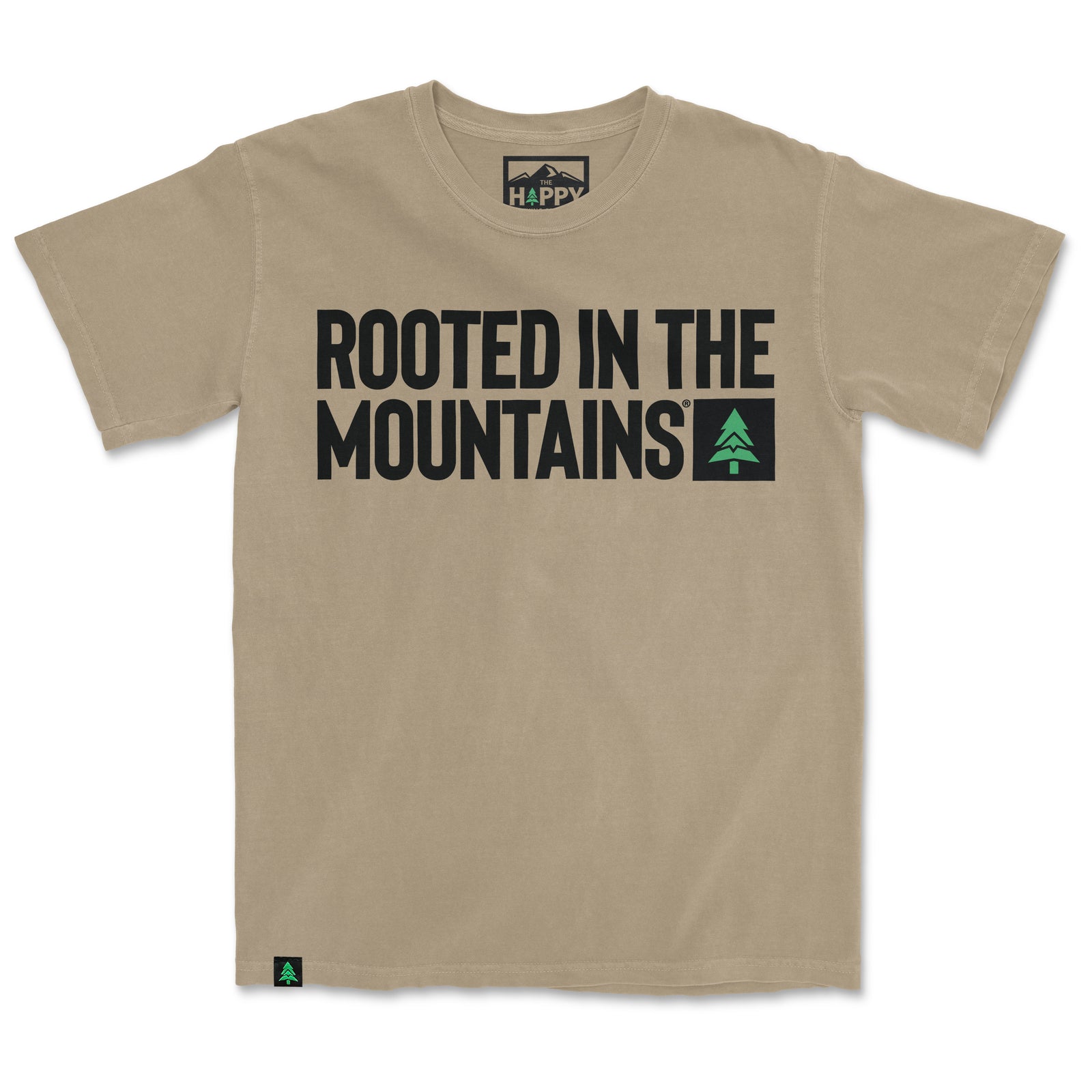 Rooted In The Mountains Nature-Dyed Tee - The Happy Clothing Company