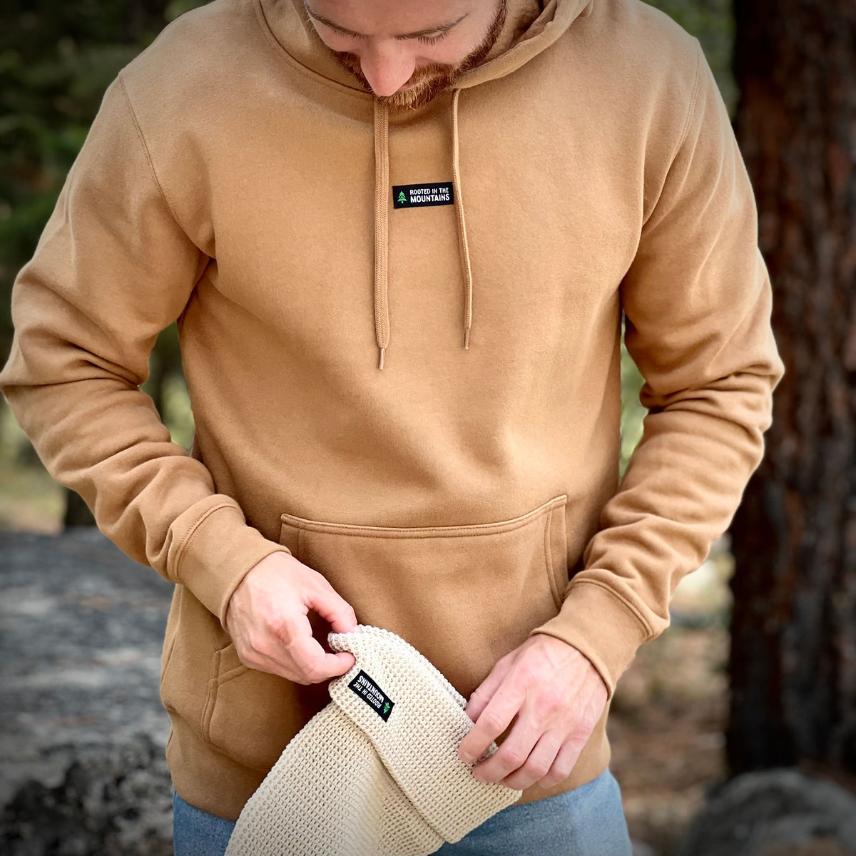 Rooted In The Mountains Heavyweight Hoodie | Fall Edition | - The Happy Clothing Company