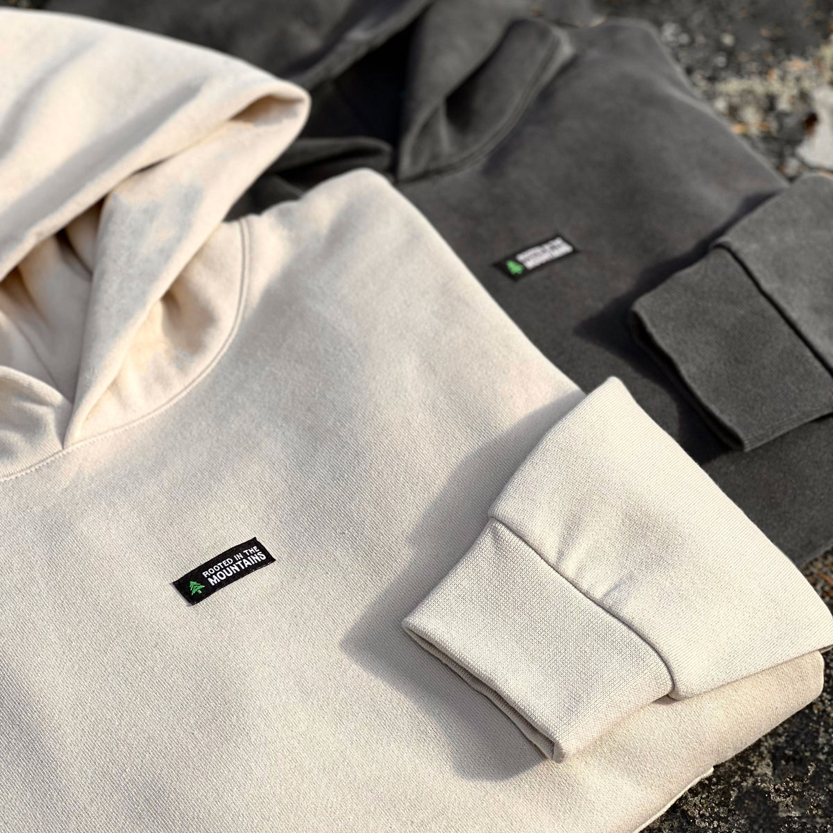 Rooted In The Mountains Unisex Oversized Hoodie - The Happy Clothing Company