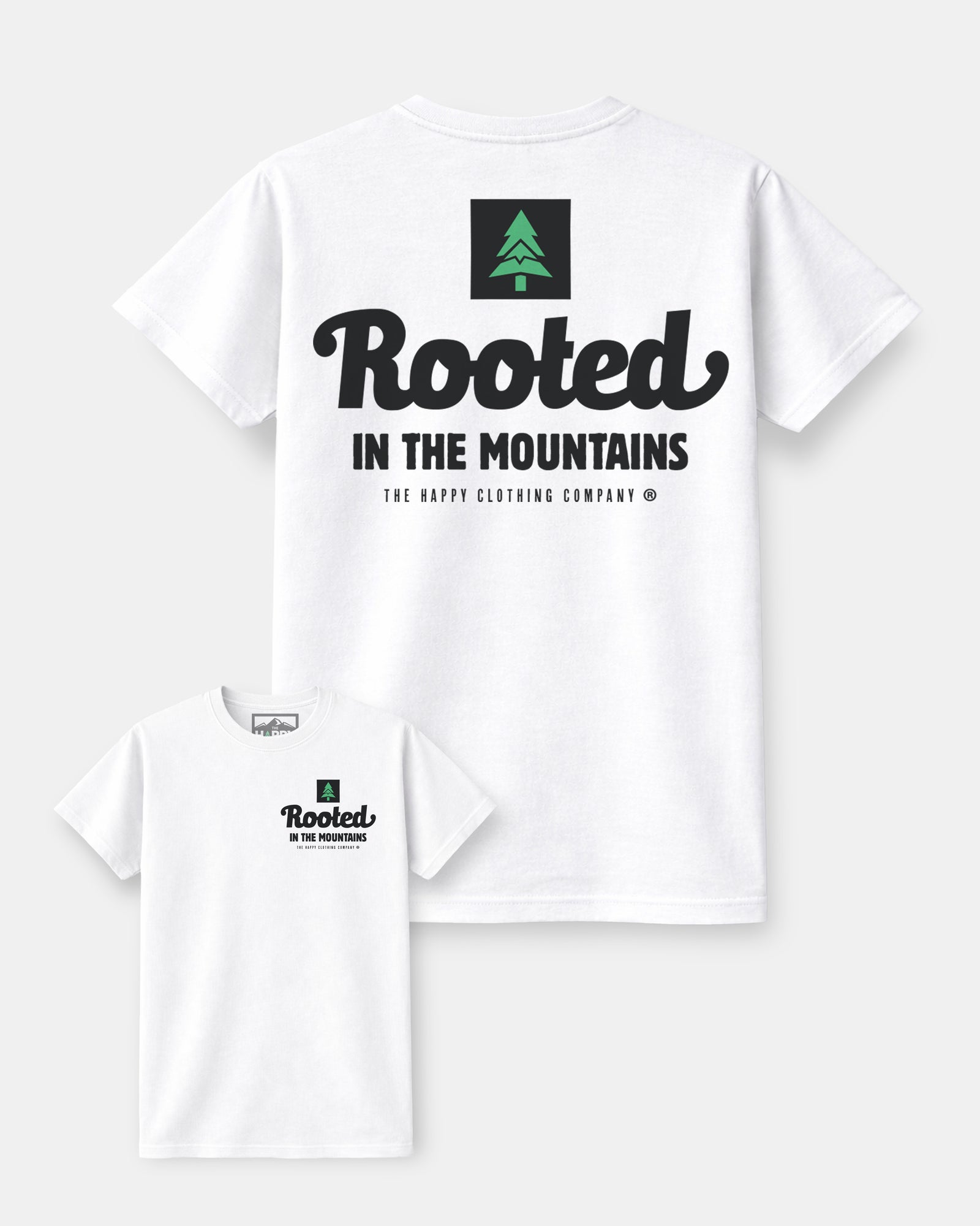 Rooted In The Mountains Nature-Dyed Tee - The Happy Clothing Company