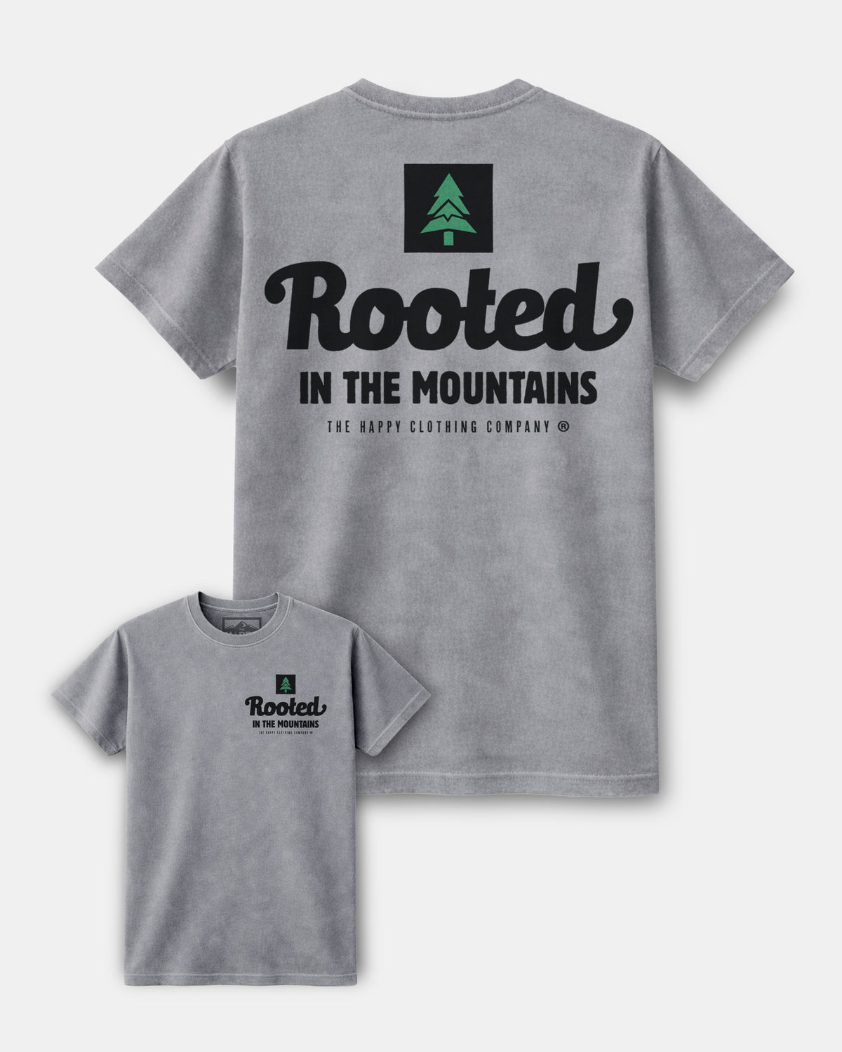 Rooted In The Mountains Nature-Dyed Tee - The Happy Clothing Company