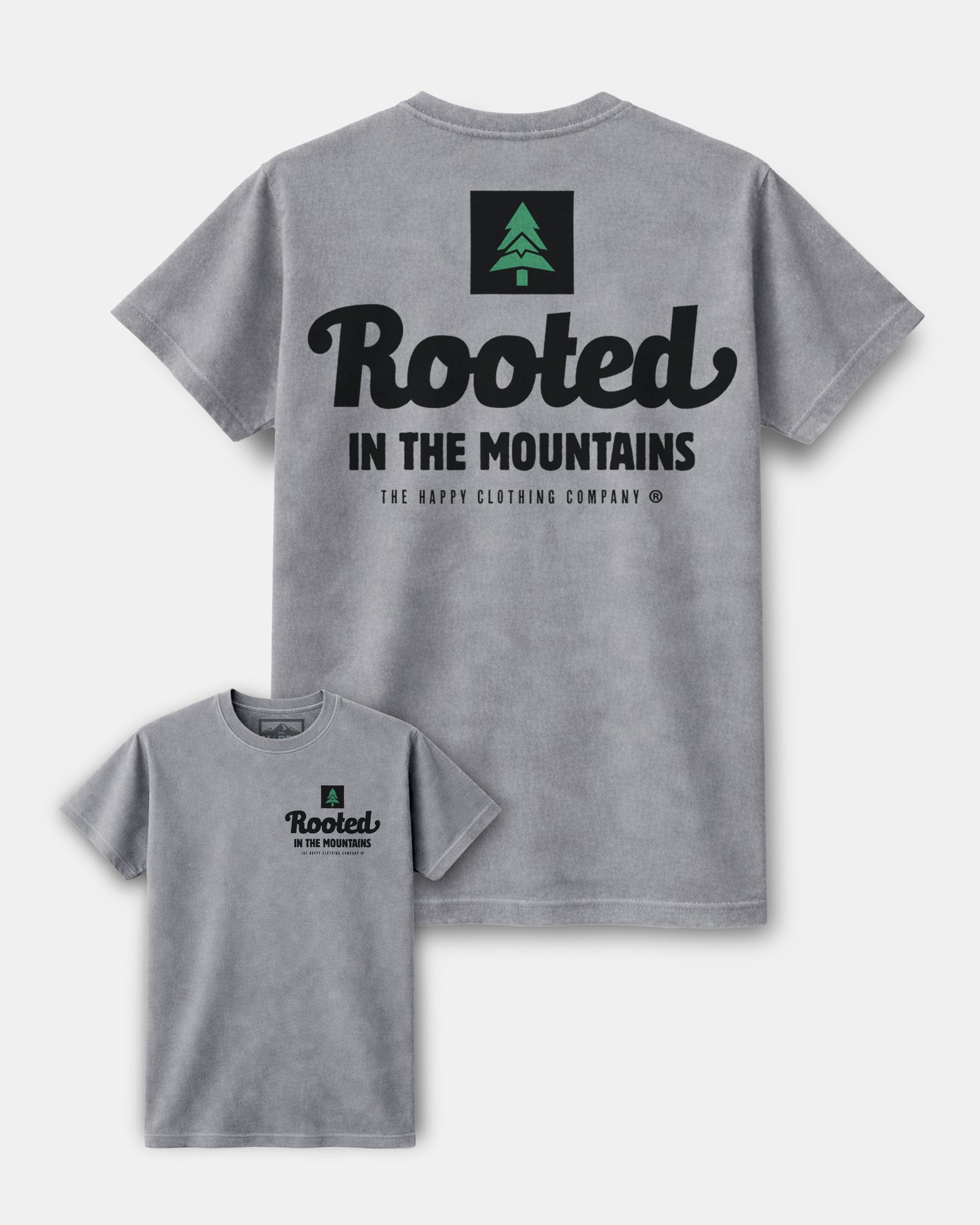 Rooted In The Mountains Nature-Dyed Tee - The Happy Clothing Company