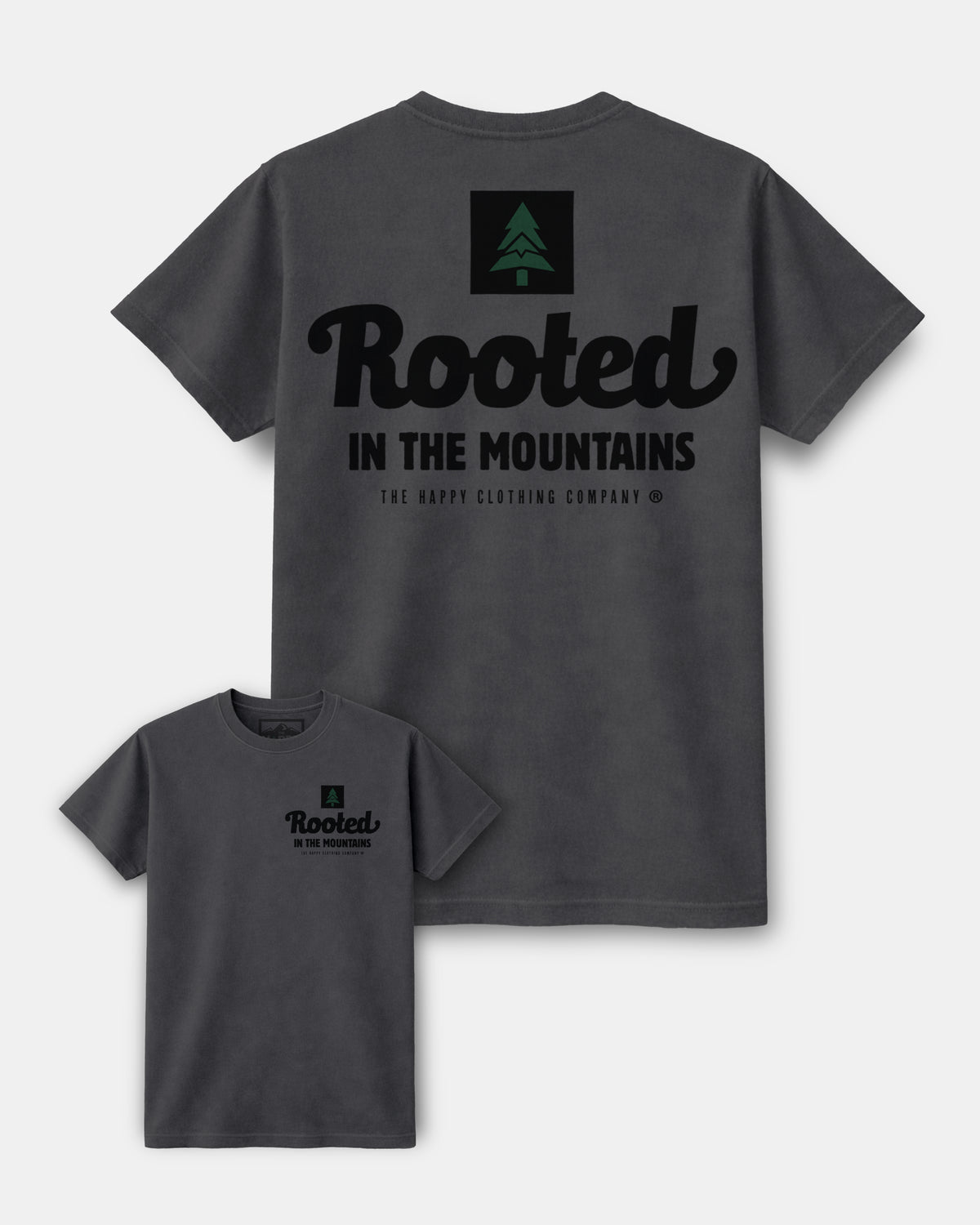 Rooted In The Mountains Nature-Dyed Tee - The Happy Clothing Company