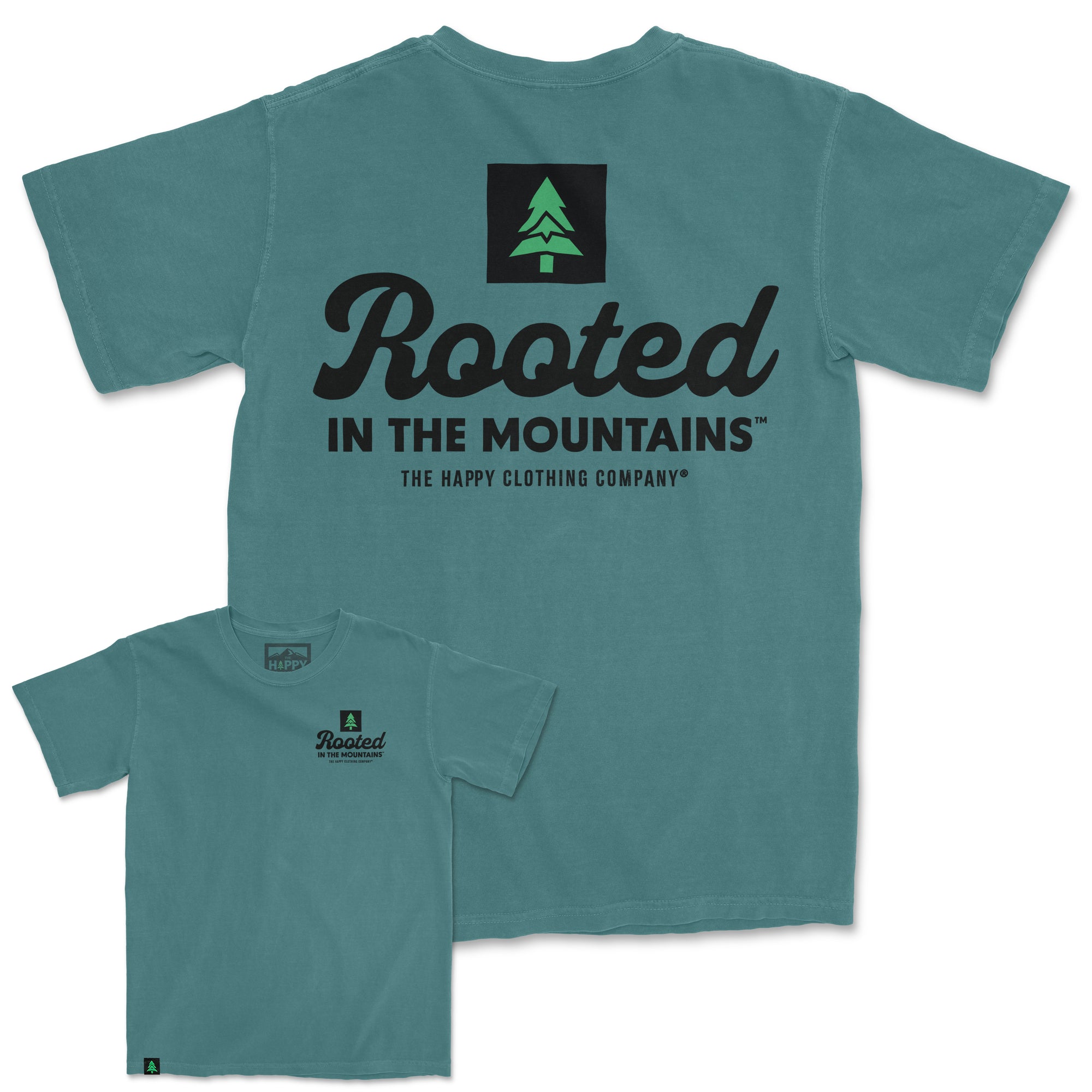 Rooted In The Mountains Nature-Dyed Tee - The Happy Clothing Company