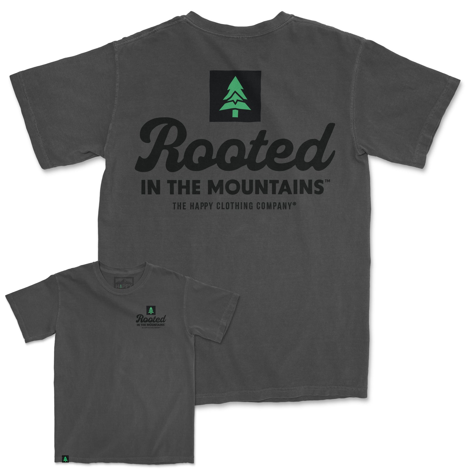 Rooted In The Mountains Nature-Dyed Tee - The Happy Clothing Company