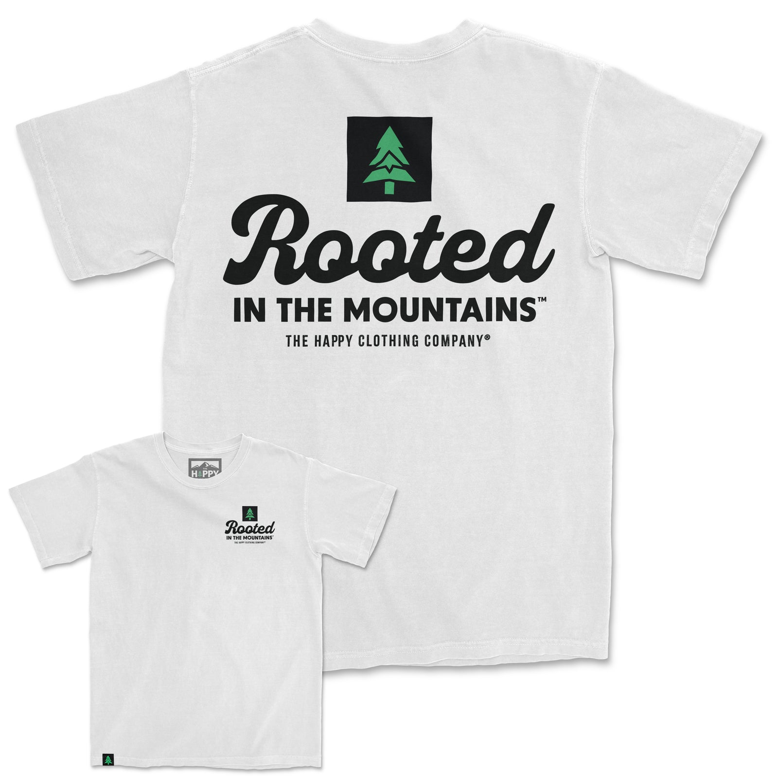 Rooted In The Mountains Nature-Dyed Tee - The Happy Clothing Company